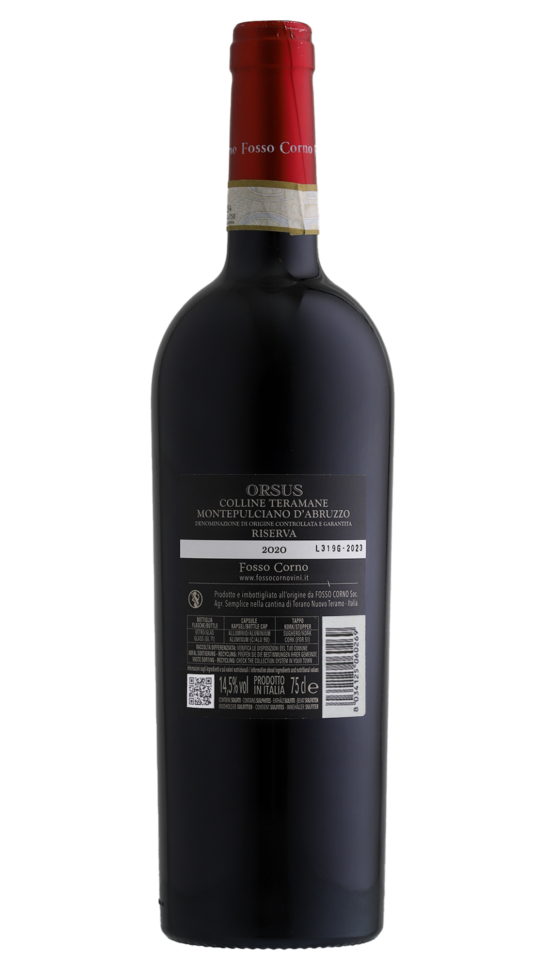 3er-Holzkiste Montepulciano d'Abruzzo Riserva 2020 Orsus Gold