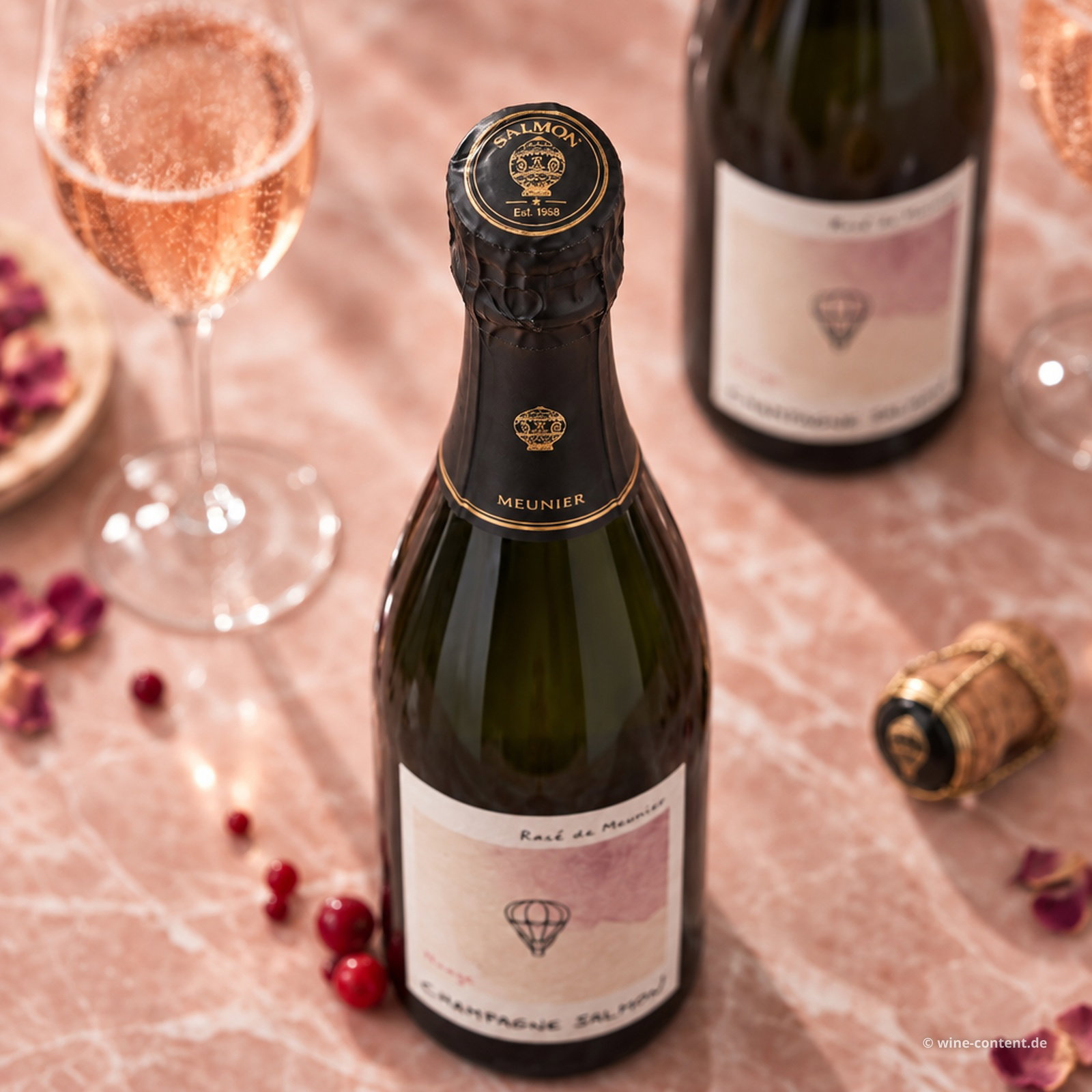 Champagner 100% Meunier Rosé Brut