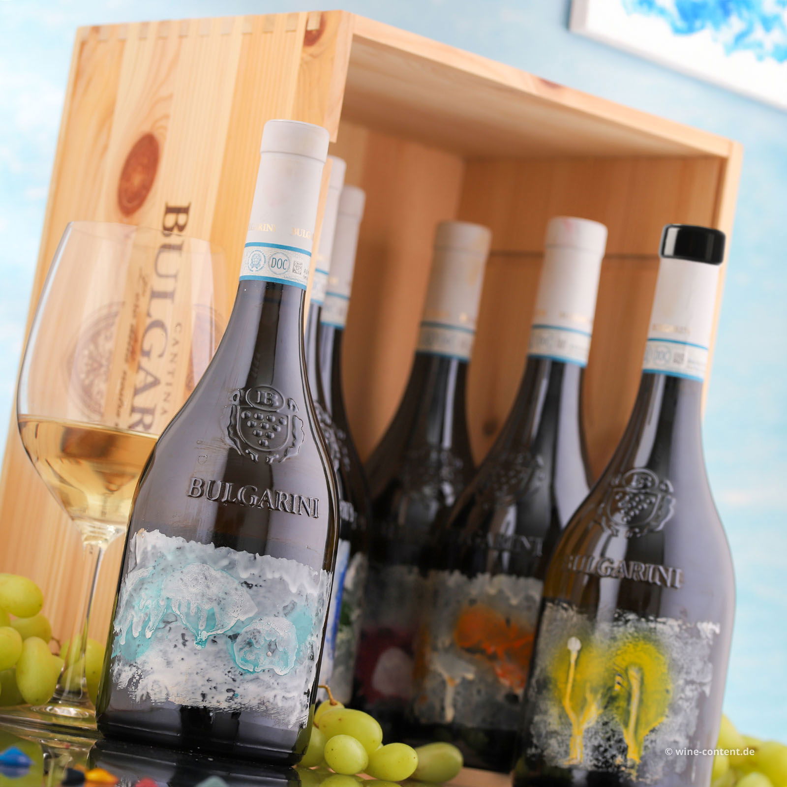 6er-Holzkiste Collezione Artisti 2025 Peace