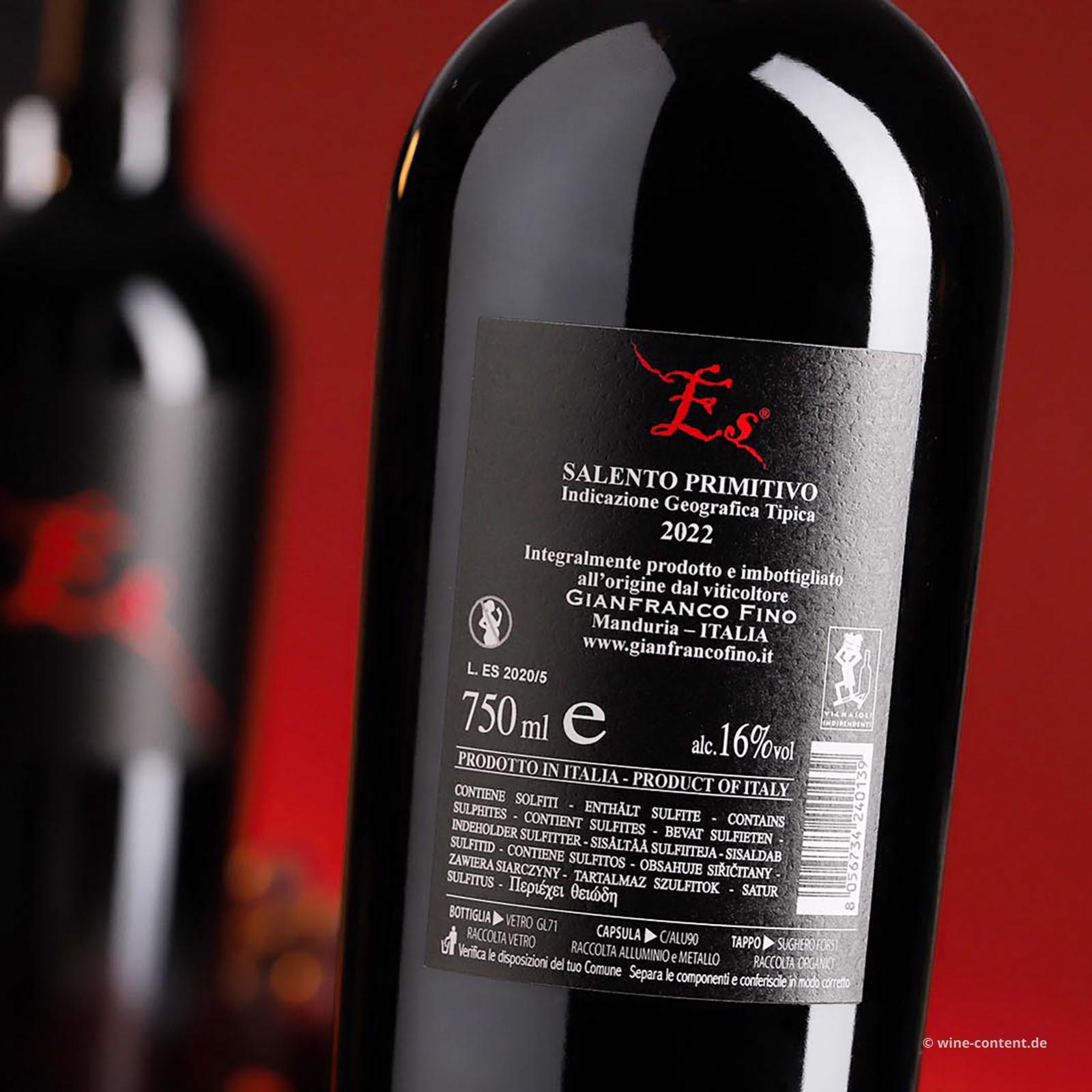 Primitivo Salento 2022 ES