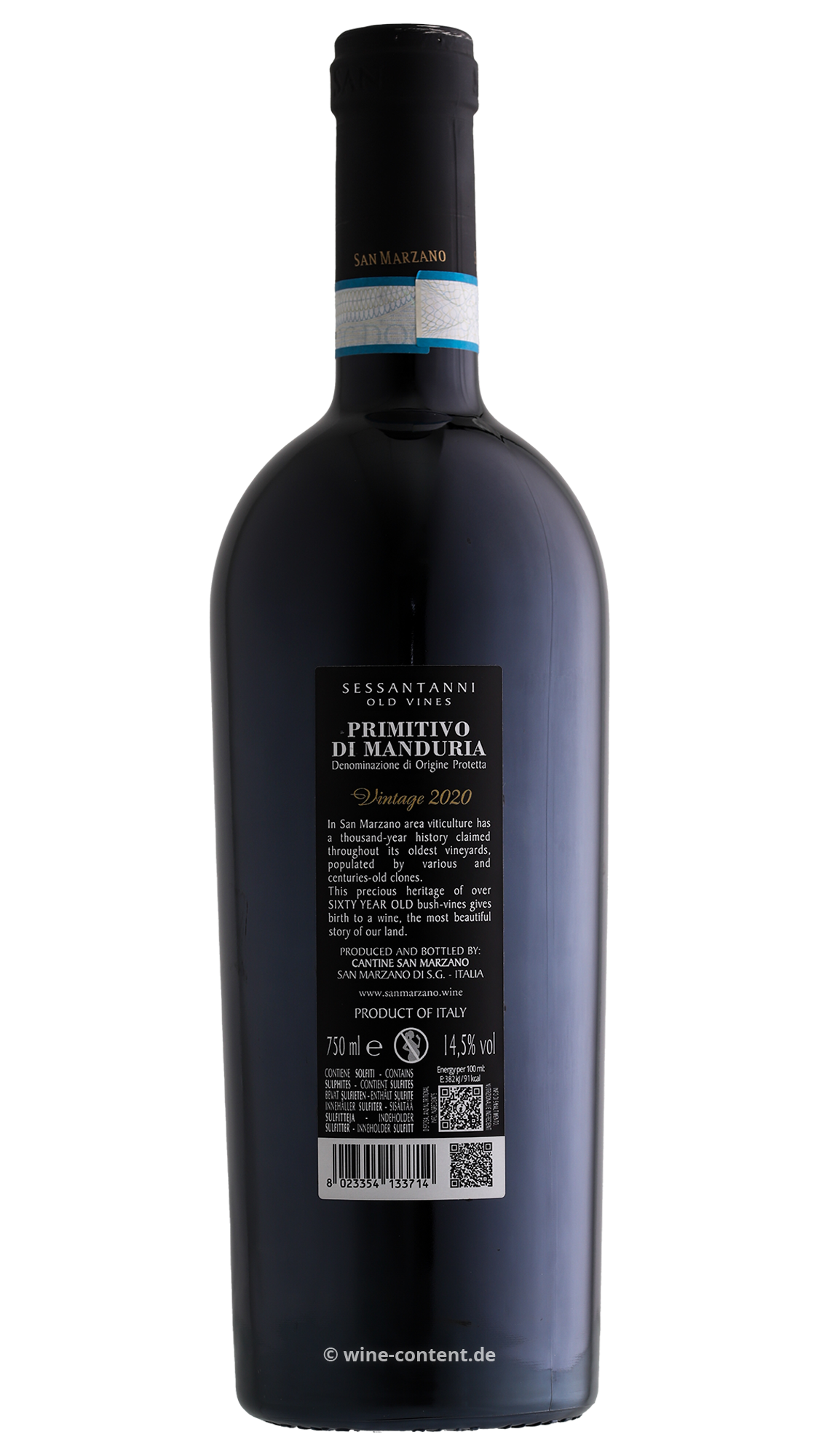 Primitivo di Manduria 2020 Sessantanni