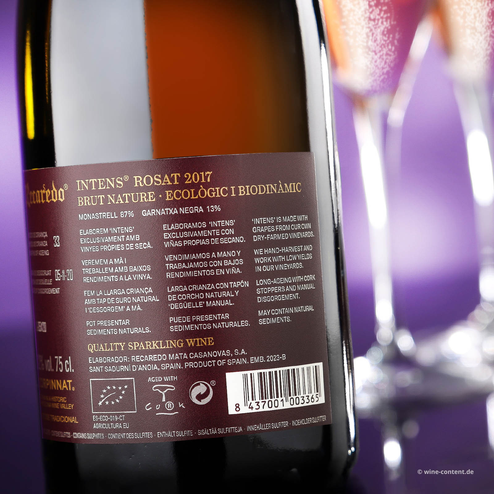 Corpinnat Rosat 2017 Intens Brut Nature Bio