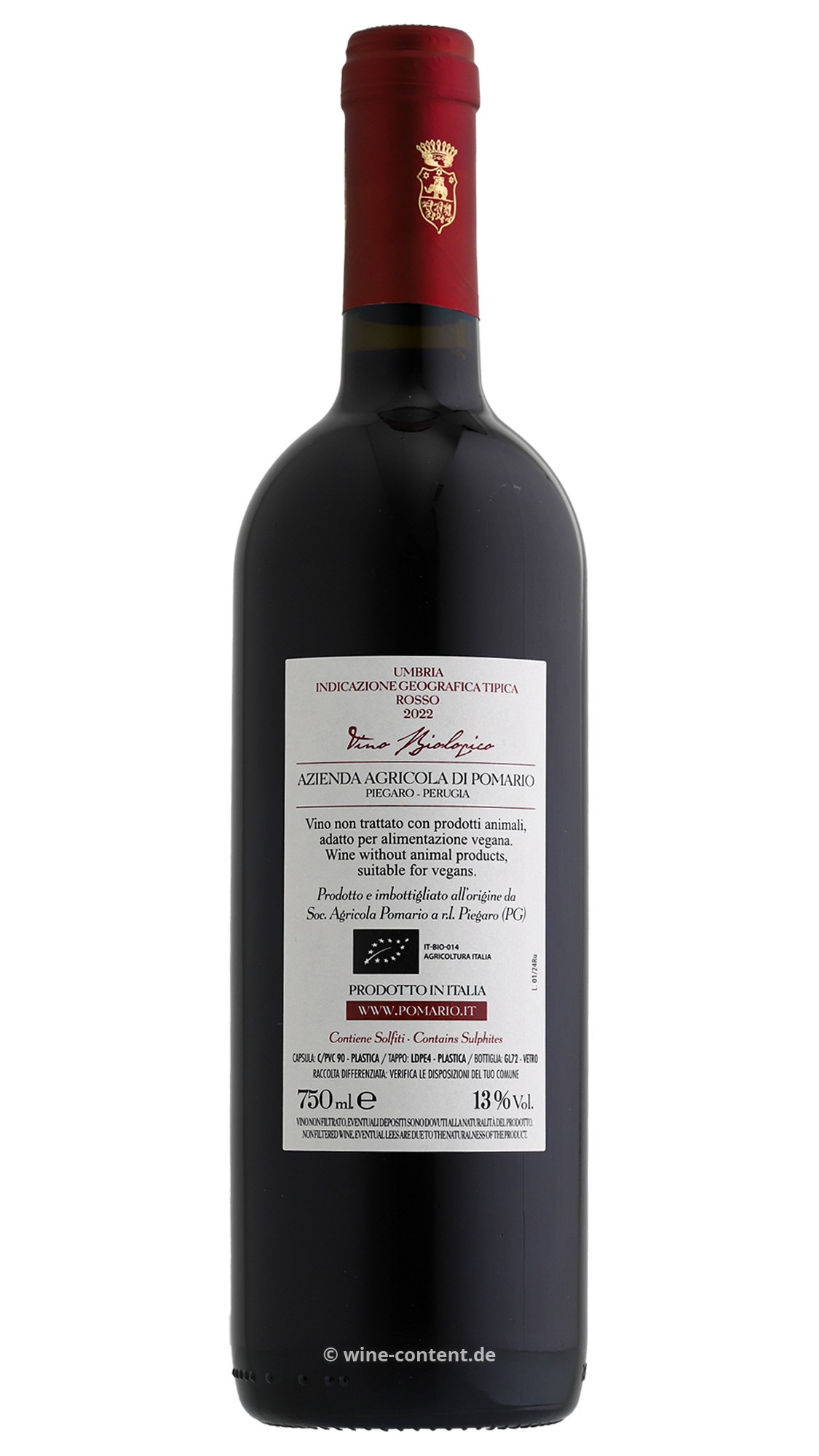 Umbria Rosso 2022 Rubicola Bio