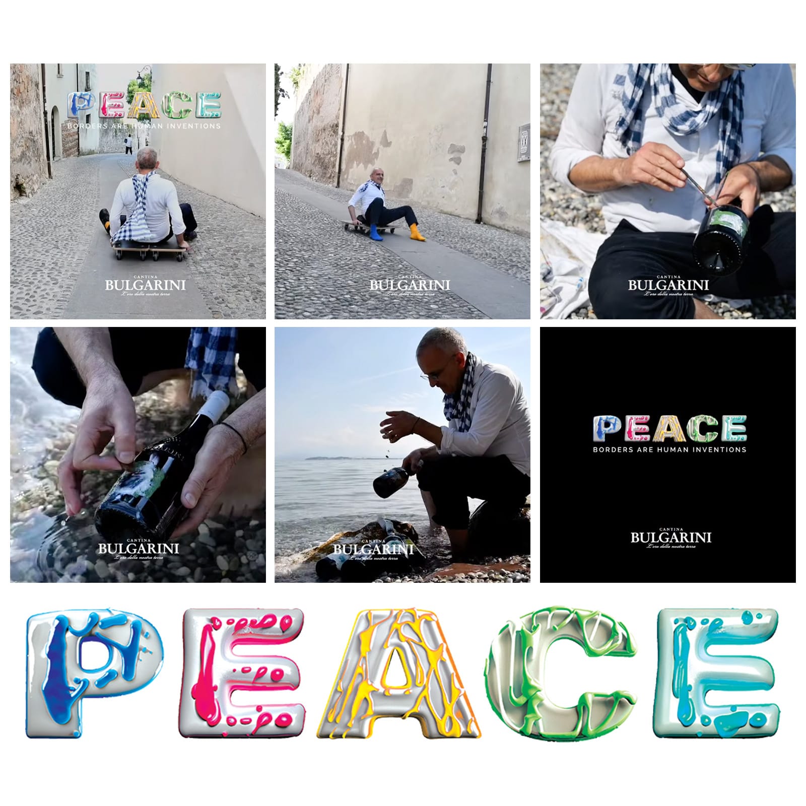 6er-Holzkiste Collezione Artisti 2025 Peace