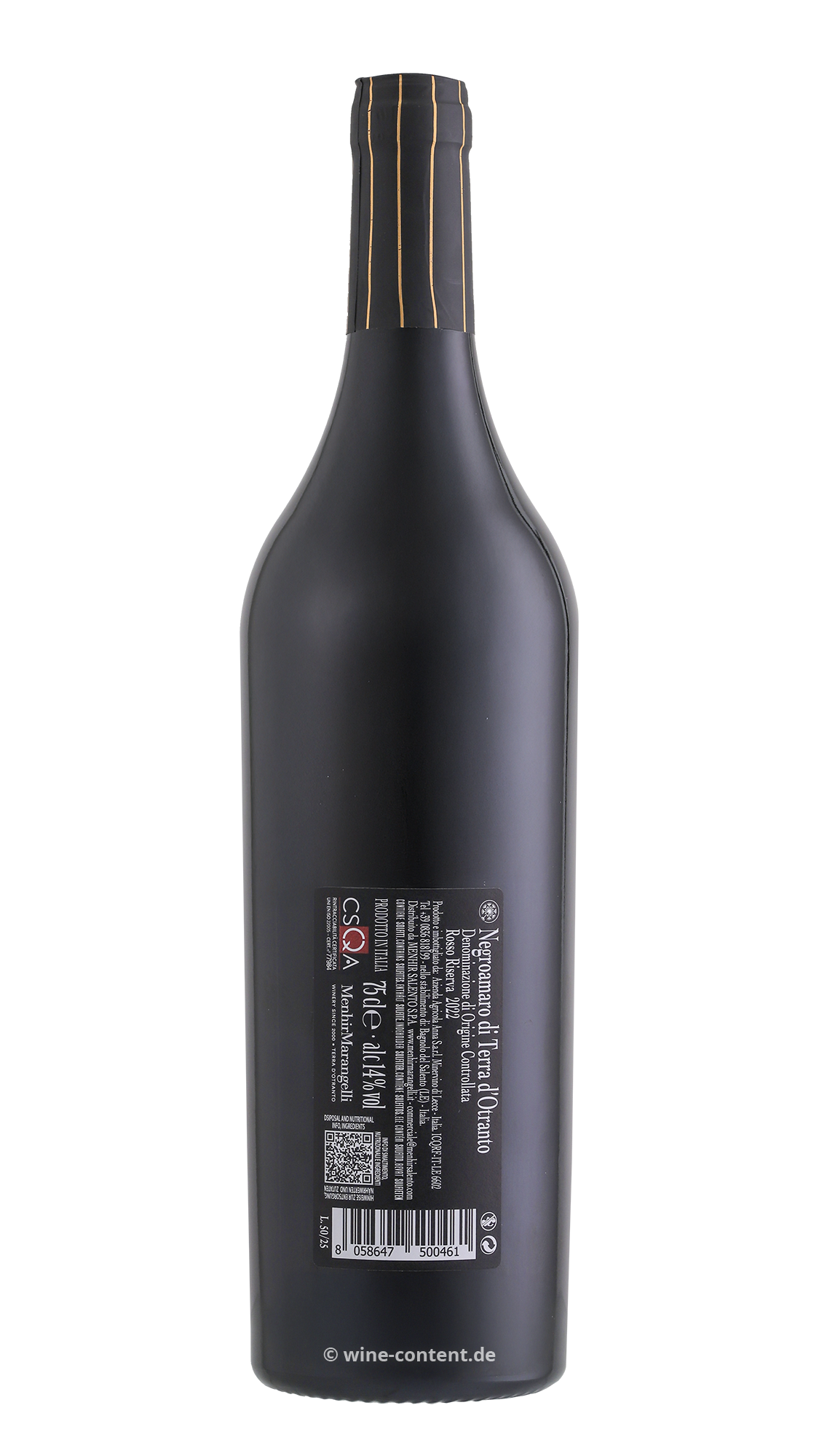 Negroamaro Terra d'Otranto Riserva 2022 Filo