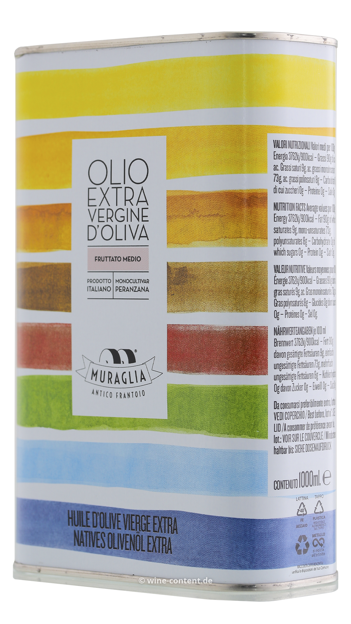 1 L Olivenöl Extra Vergine 2025 Fruttato Medio Kanister