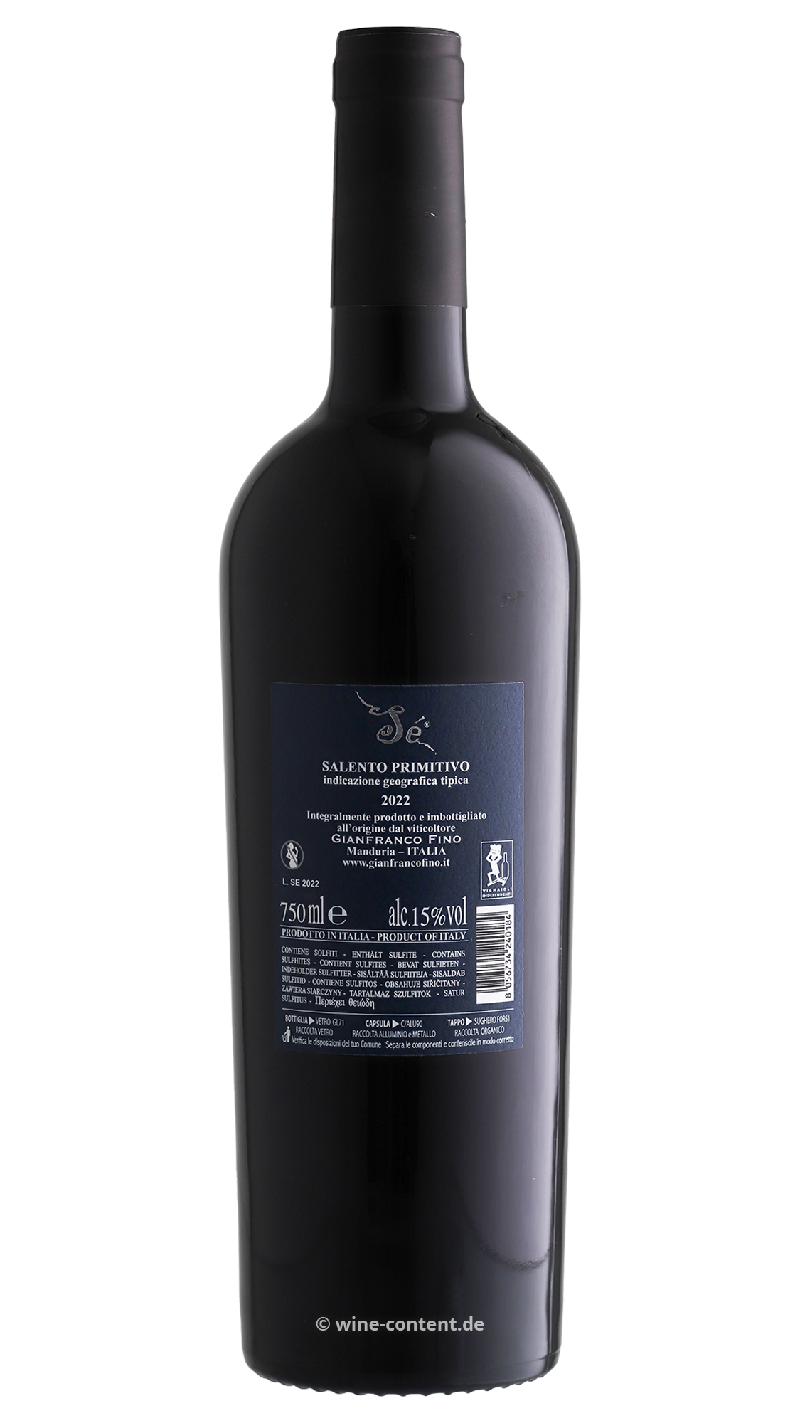 Primitivo Salento 2022 Sé
