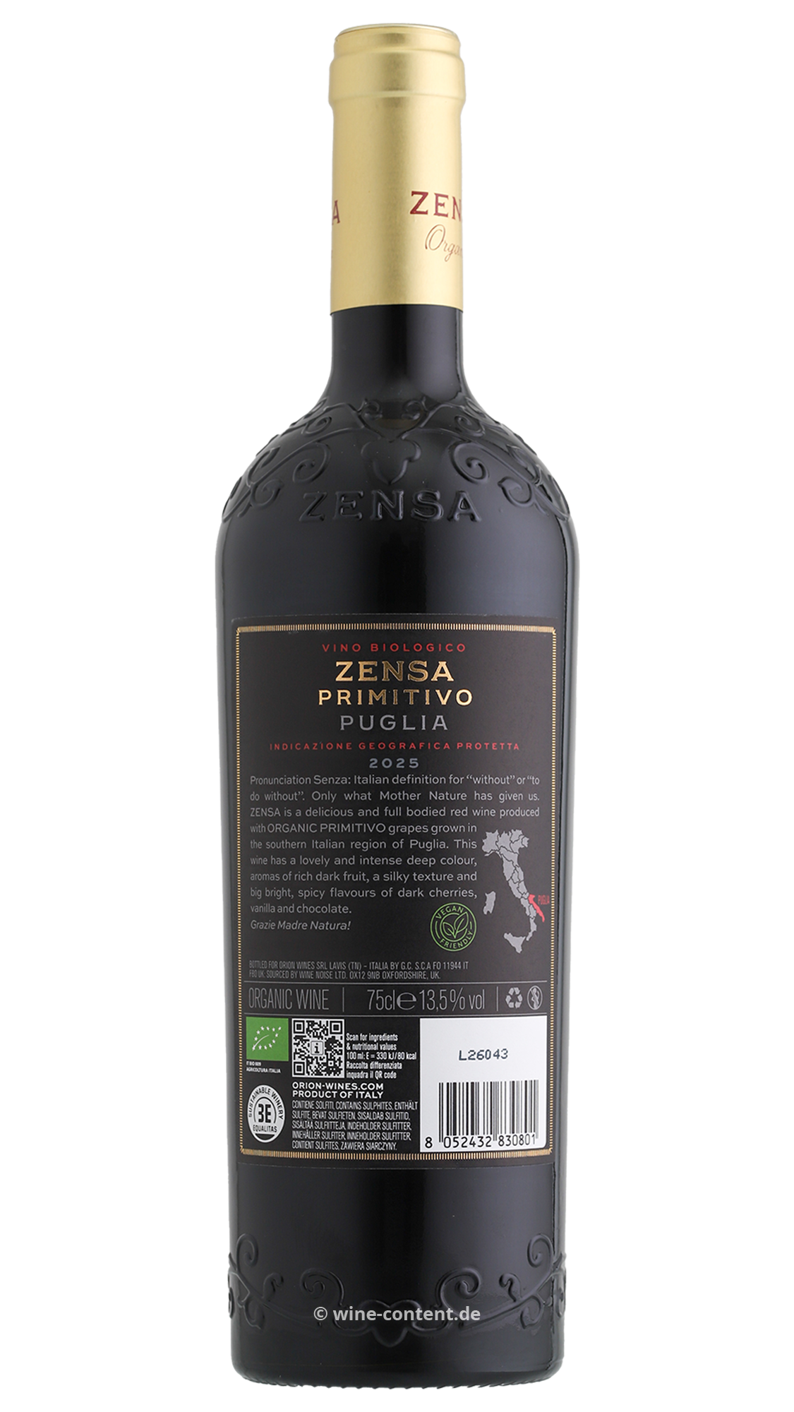Primitivo 2025 Zensa Bio