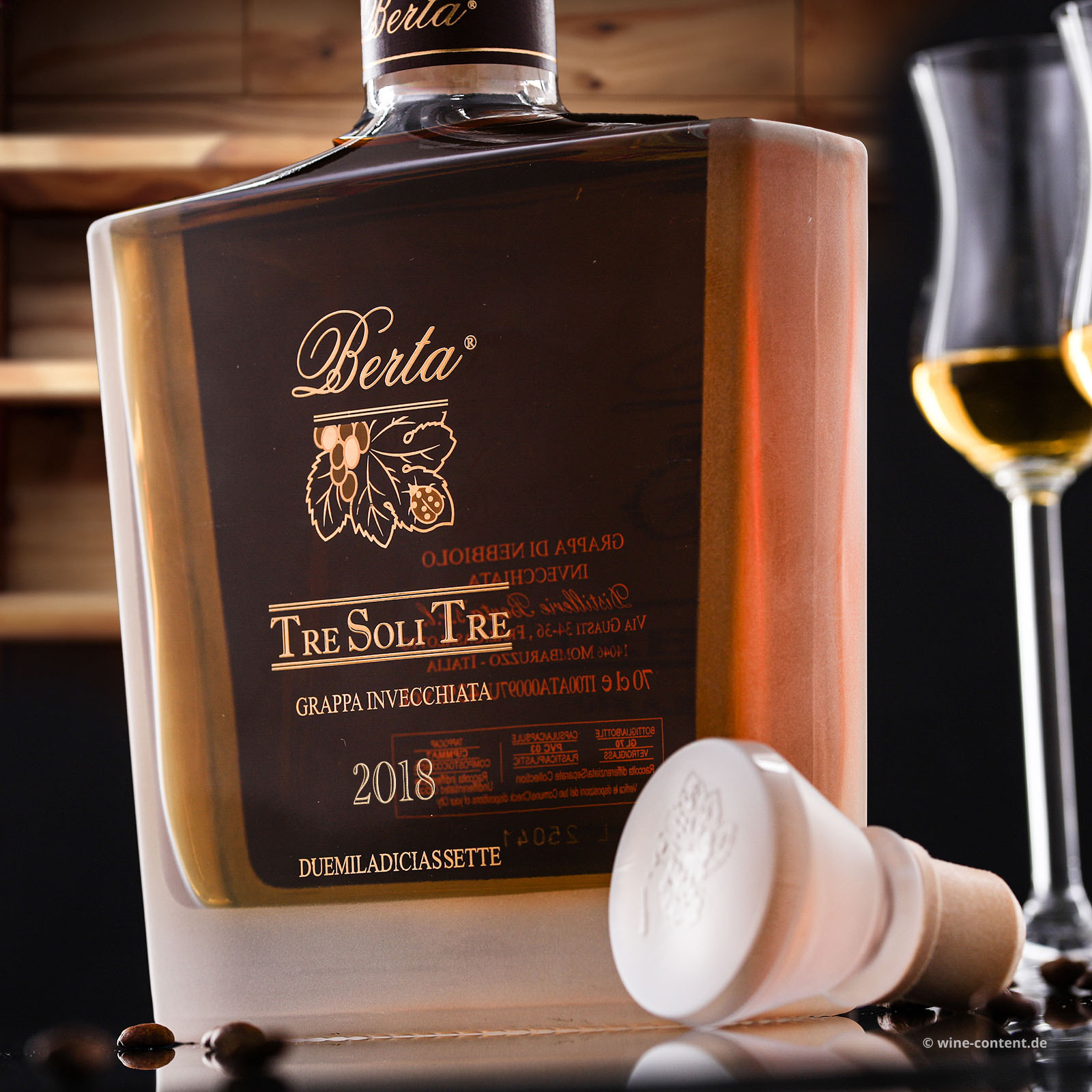 Grappa di Nebbiolo Invecchiata 2018 Tre Soli Tre