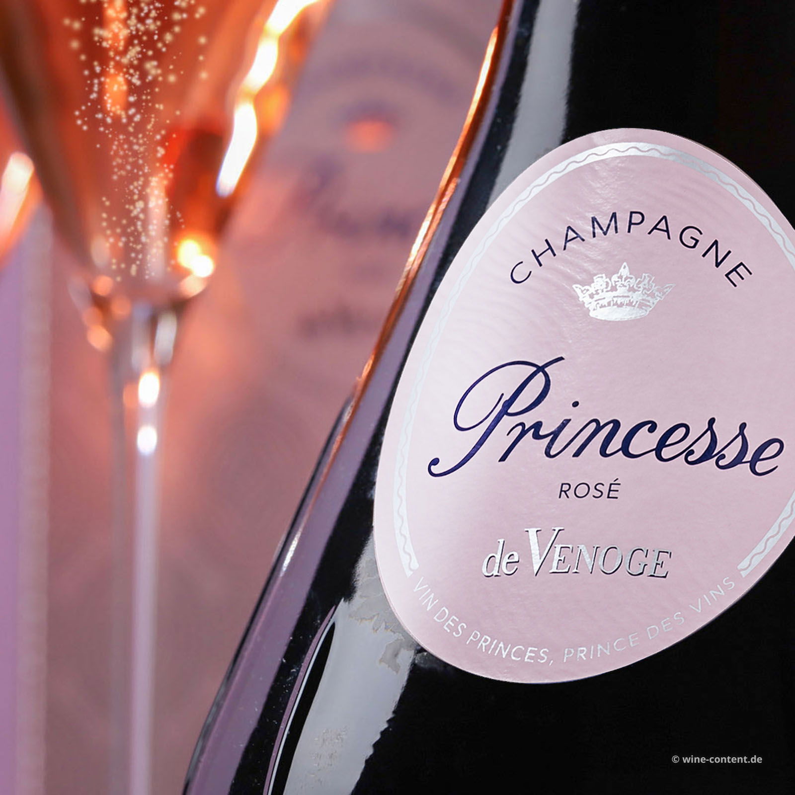 3er-Paket Champagner Rosé Princesse Brut