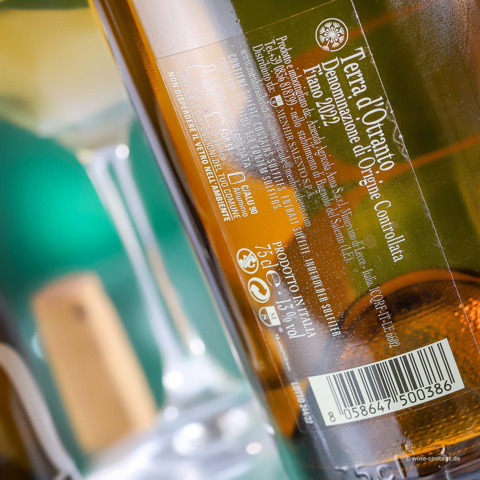 Fiano Terra d'Otranto 2022 Ora