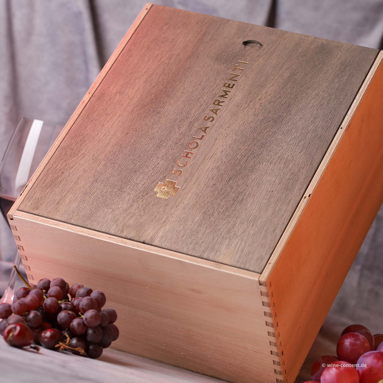 6er-Holzkiste Primitivo Salento 2022 Diciotto