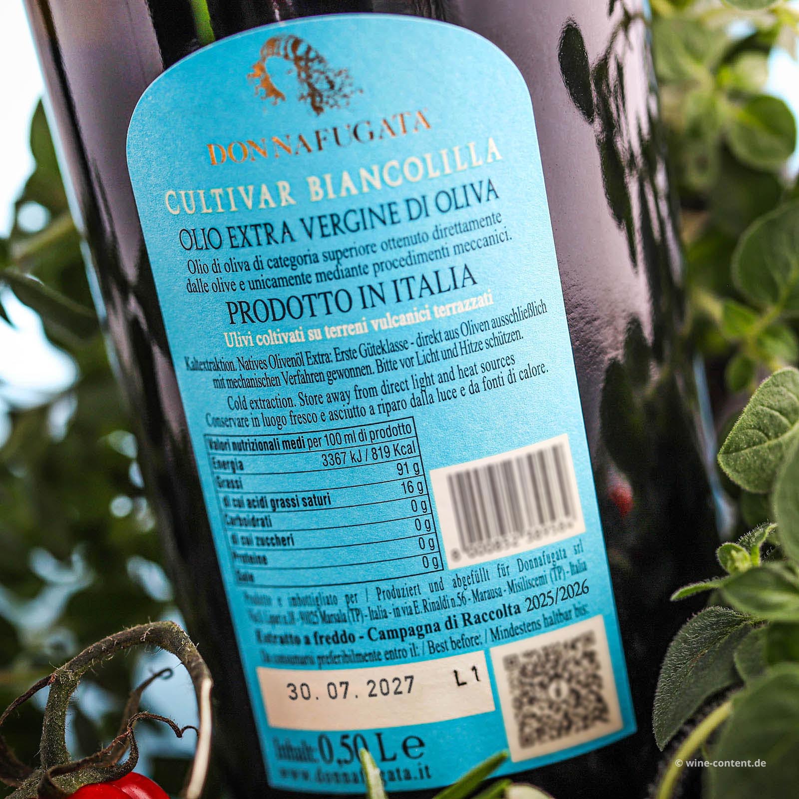 0,5 L Olivenöl Extra Vergine 2025 Biancolilla