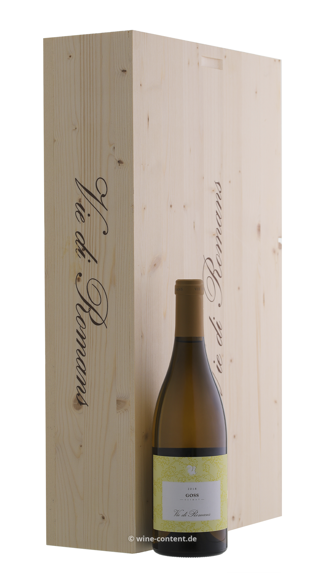 6er-Holzkiste Chardonnay 2018 Goss Climat
