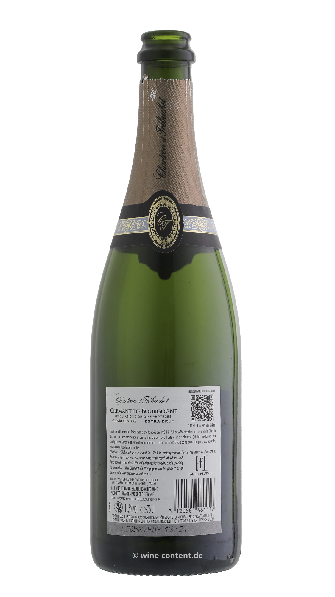 Crémant de Bourgogne Chardonnay 2023 Extra Brut