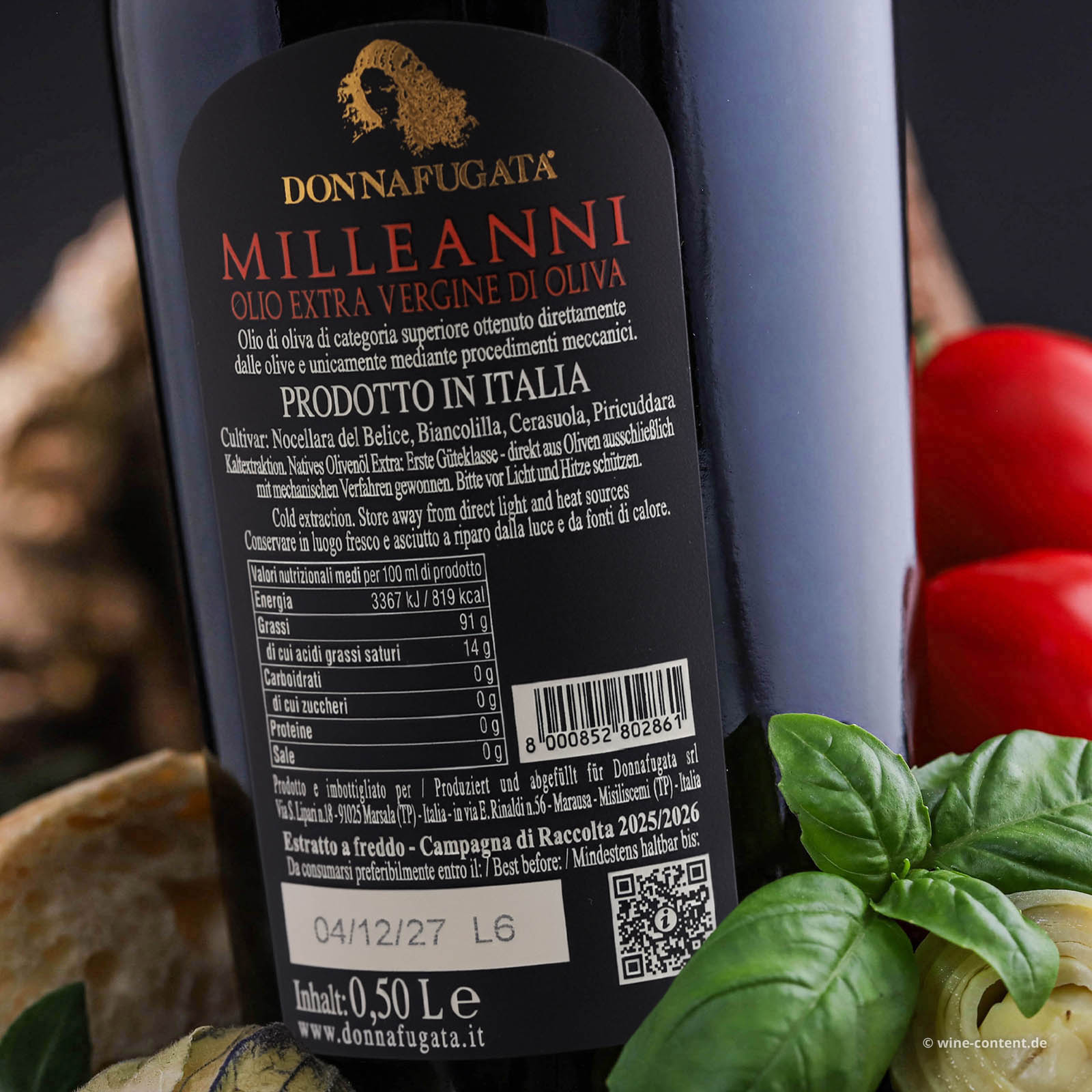 0,5 L Olivenöl Extra Vergine 2025 Milleanni