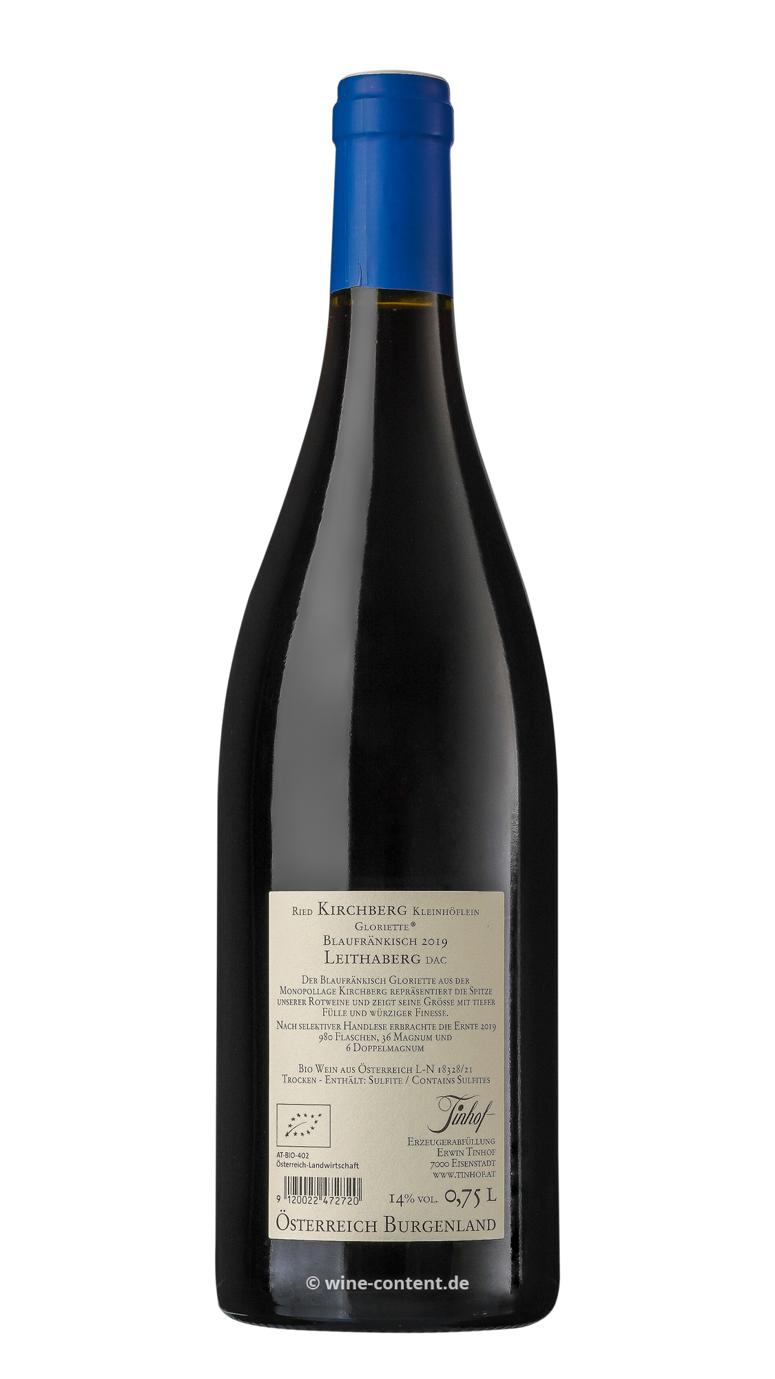 Blaufränkisch 2019 Ried Kirchberg Gloriette Bio