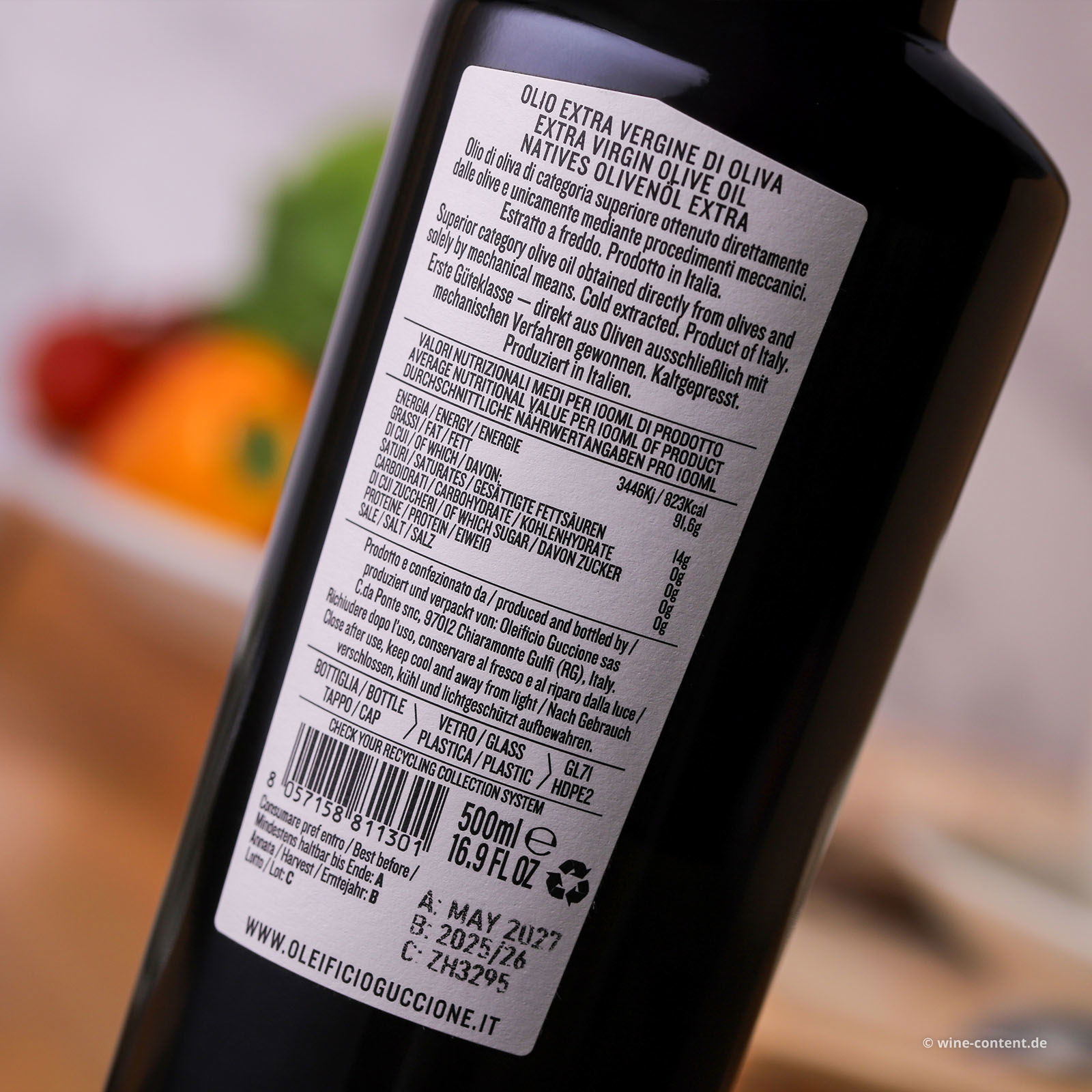 0,5 L Olivenöl Extra Vergine 2025 Zahara