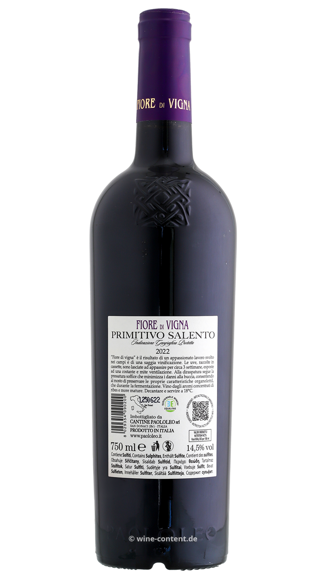 Primitivo Salento 2021 Fiore di Vigna