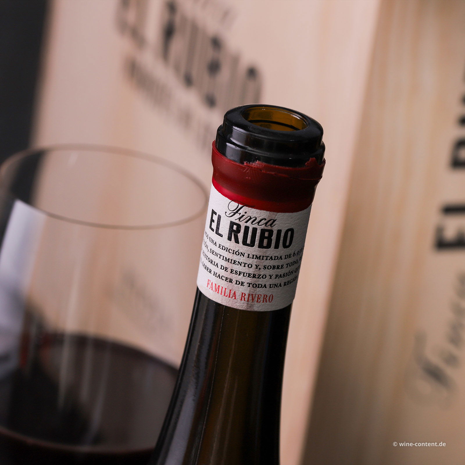 3er-Holzkiste Rioja 2022 Finca el Rubio