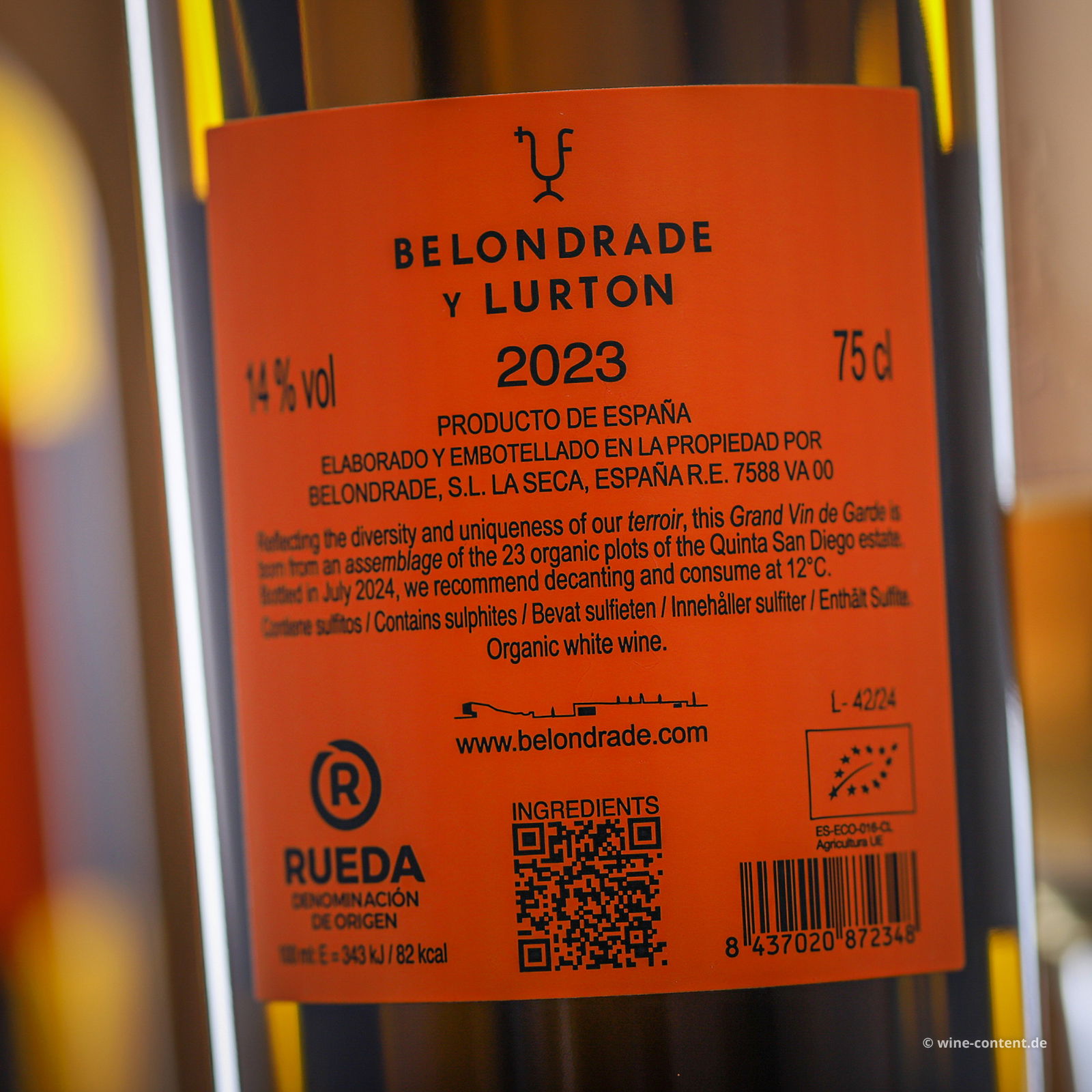 Verdejo 2023 Belondrade y Lurton Bio