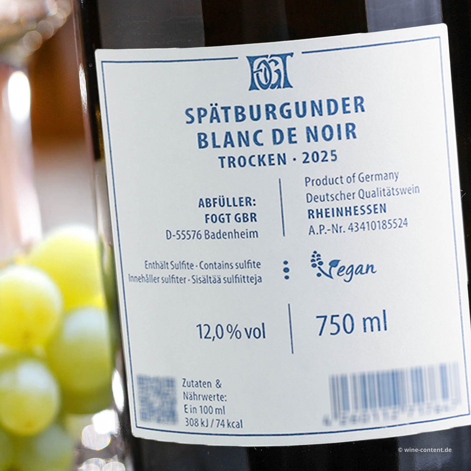 Spätburgunder Blanc de Noir 2025