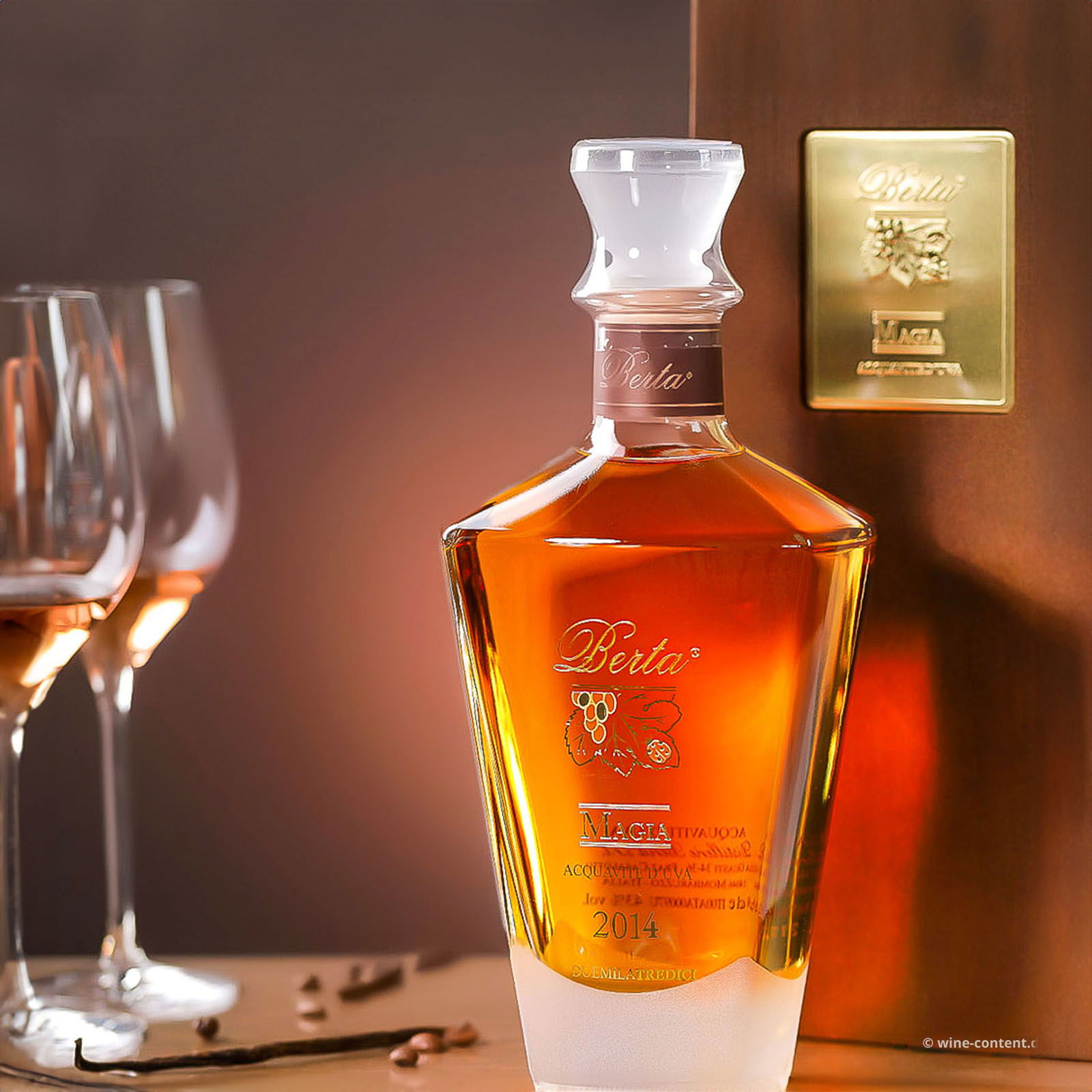 Acquavite d'Uva Magia 2014 in Holzkassette