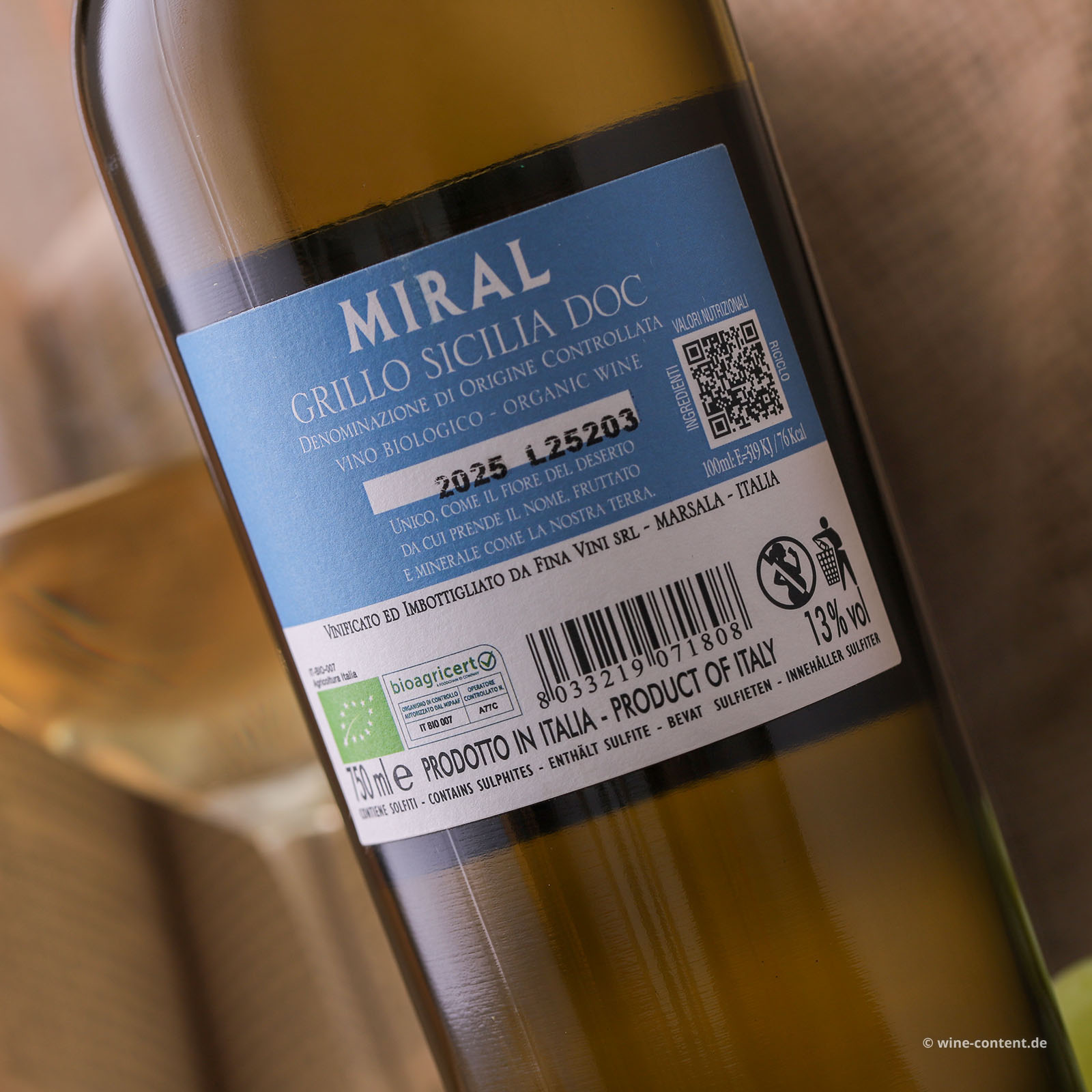 Grillo Sicilia 2025 Miral Bio