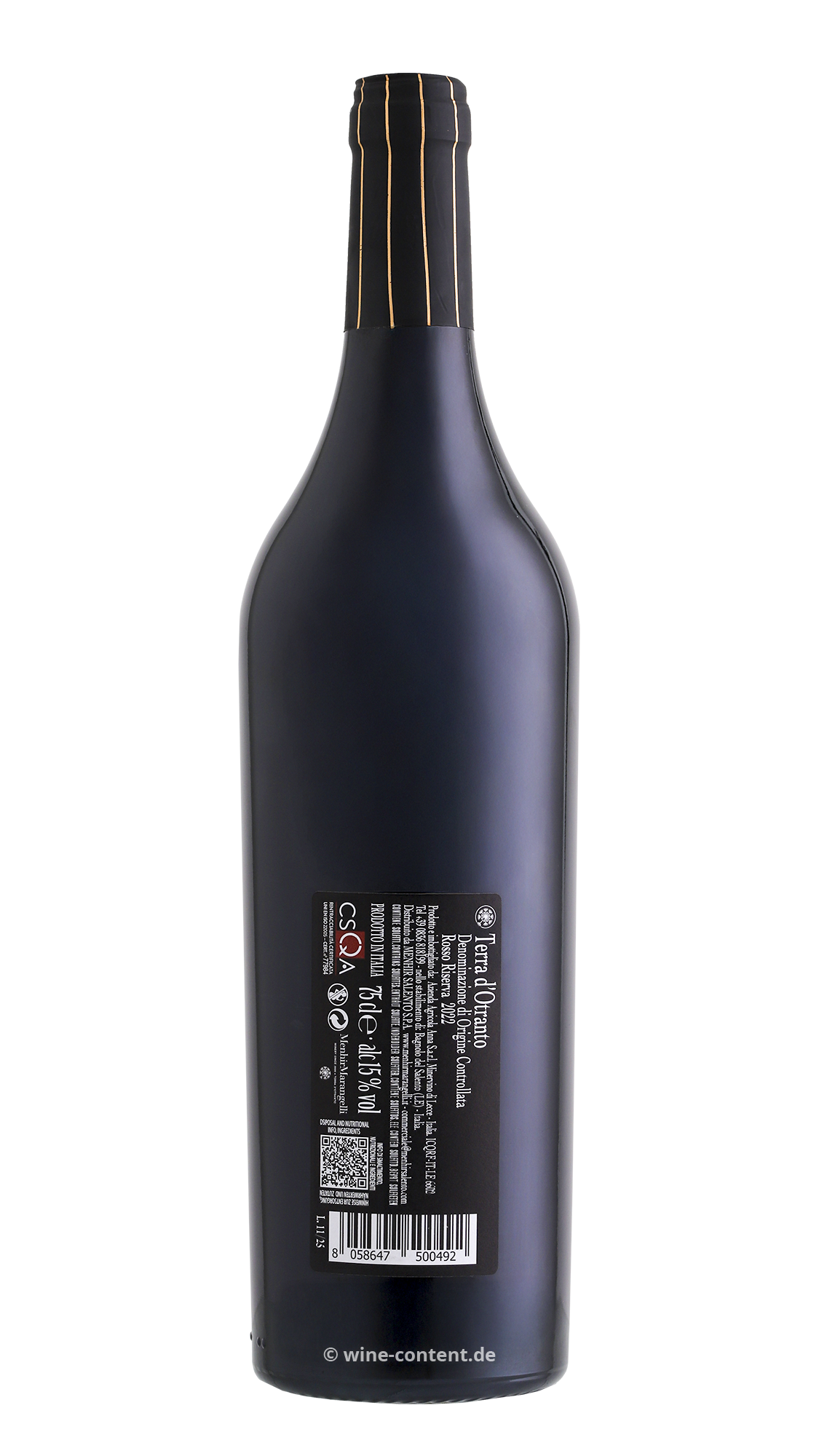 Primitivo Terra d'Otranto Riserva 2022 Vega