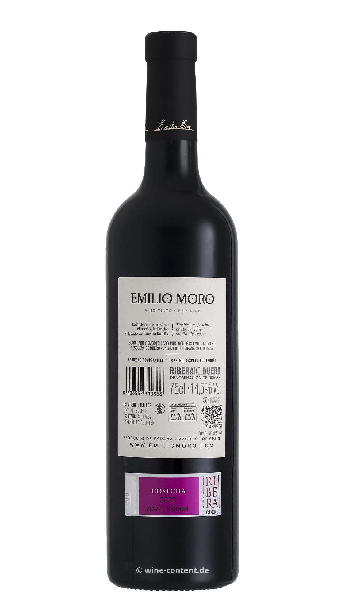 Tempranillo 2022 Emilio Moro