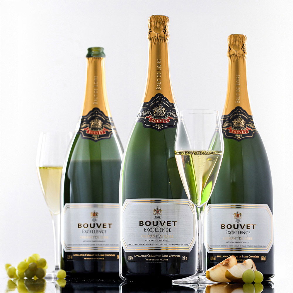 3er-Paket Crémant de Loire Excellence Brut Magnum