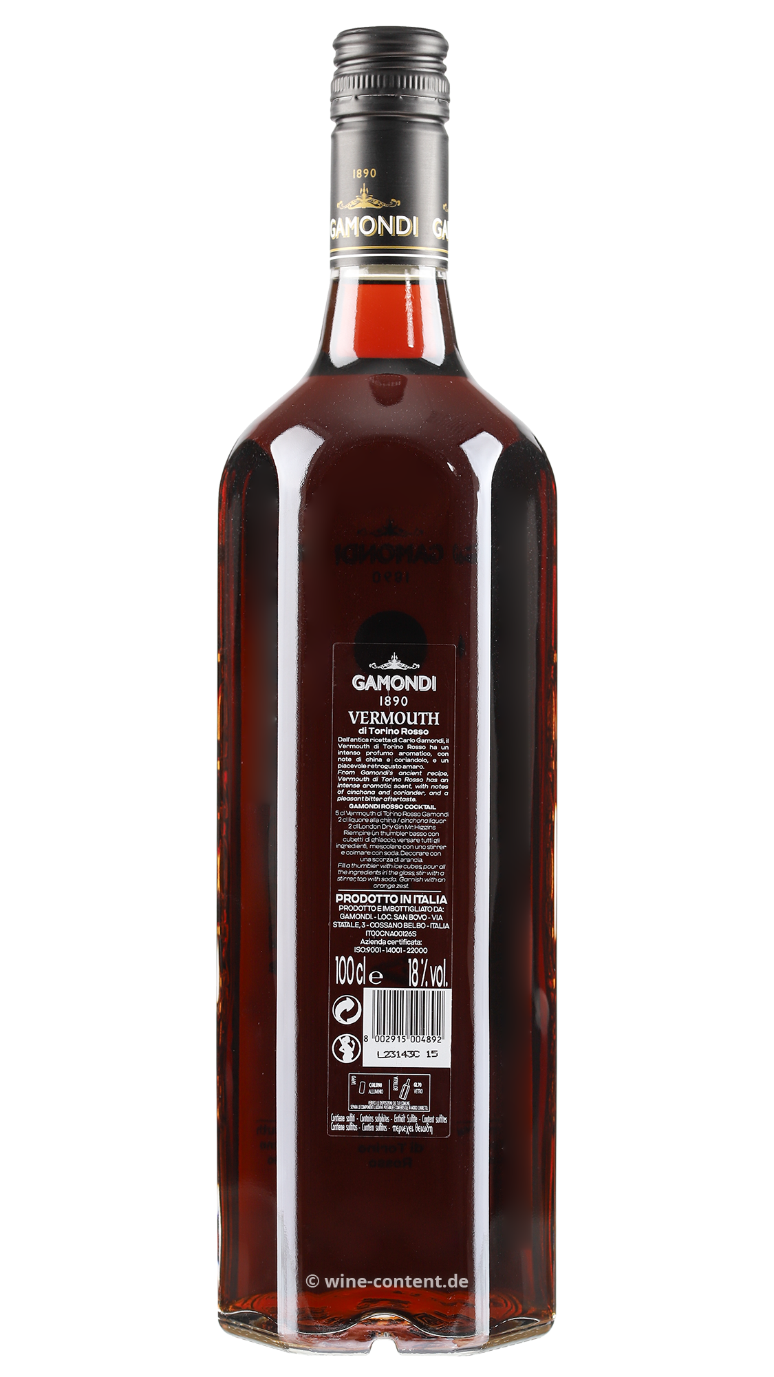 Vermouth di Torino Rosso