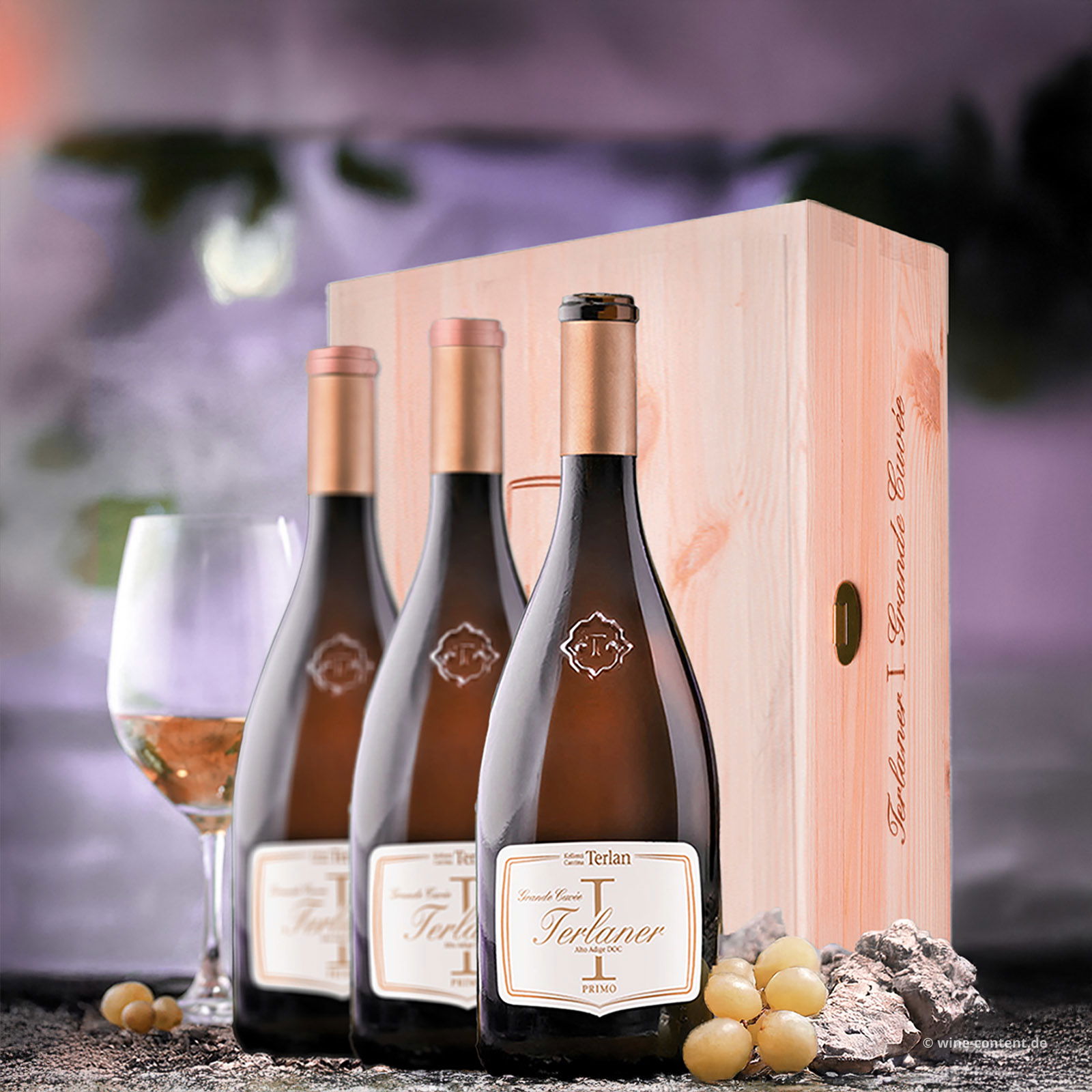 3er-Holzkiste Terlaner I Primo Grande Cuvée 2022