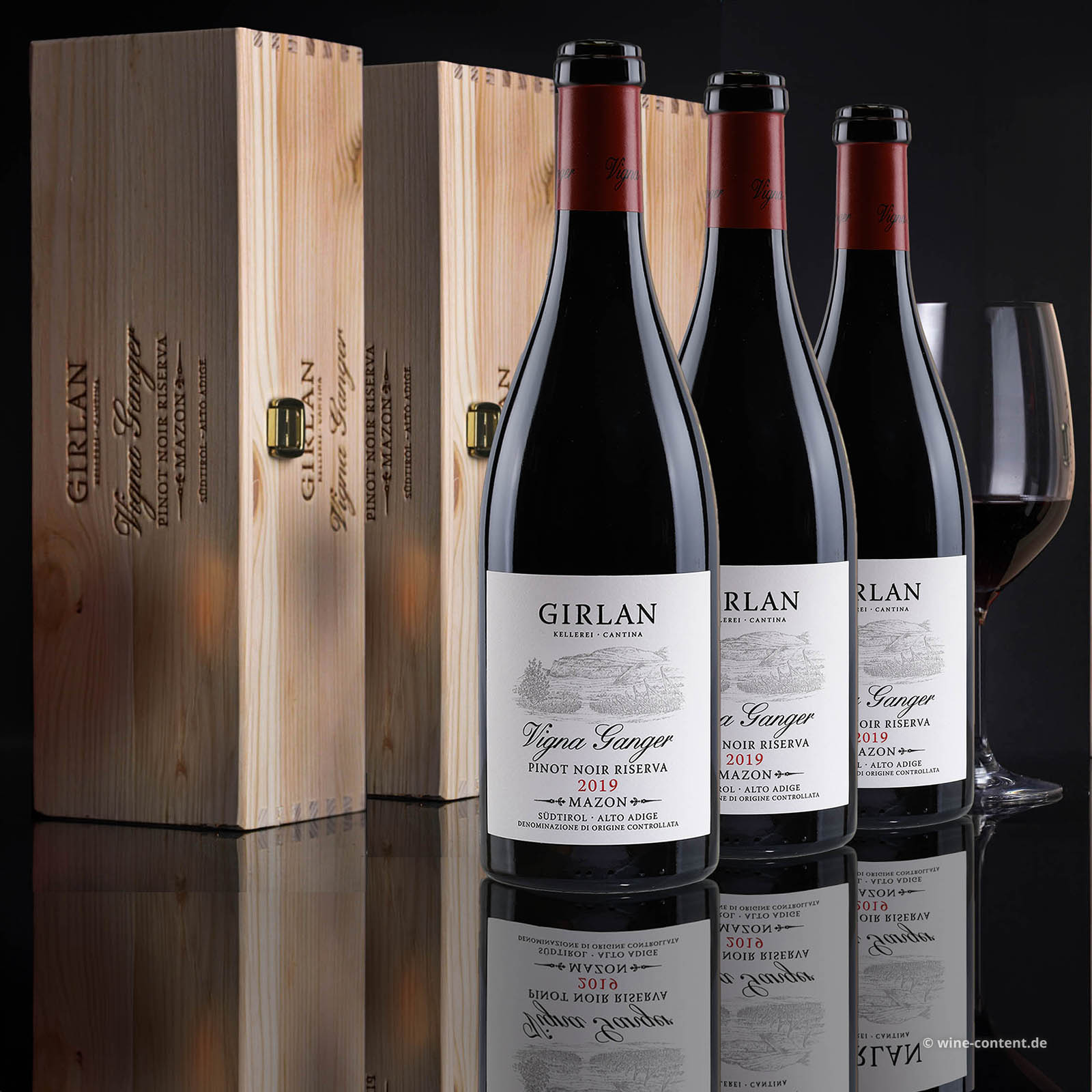 3er-Paket Pinot Noir Riserva 2019 Vigna Ganger
