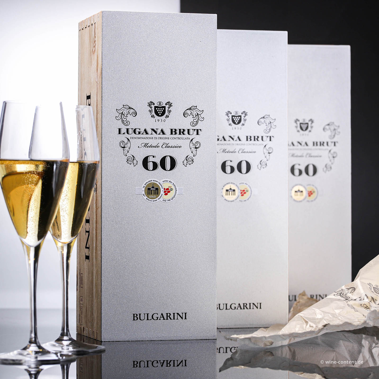 3er-Paket Lugana Spumante 2015 60 mesi Brut
