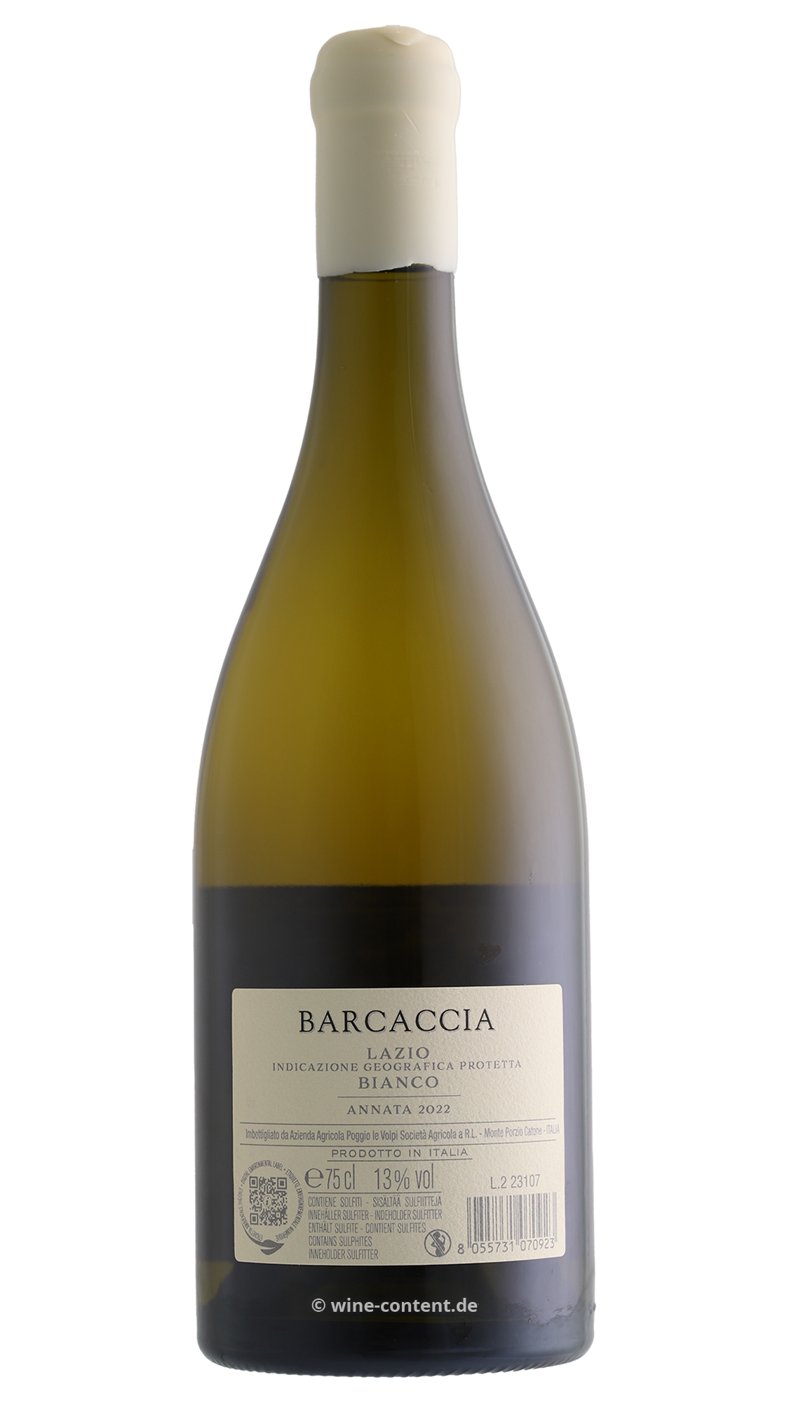 6er-Holzkiste Barcaccia Bianco 2022