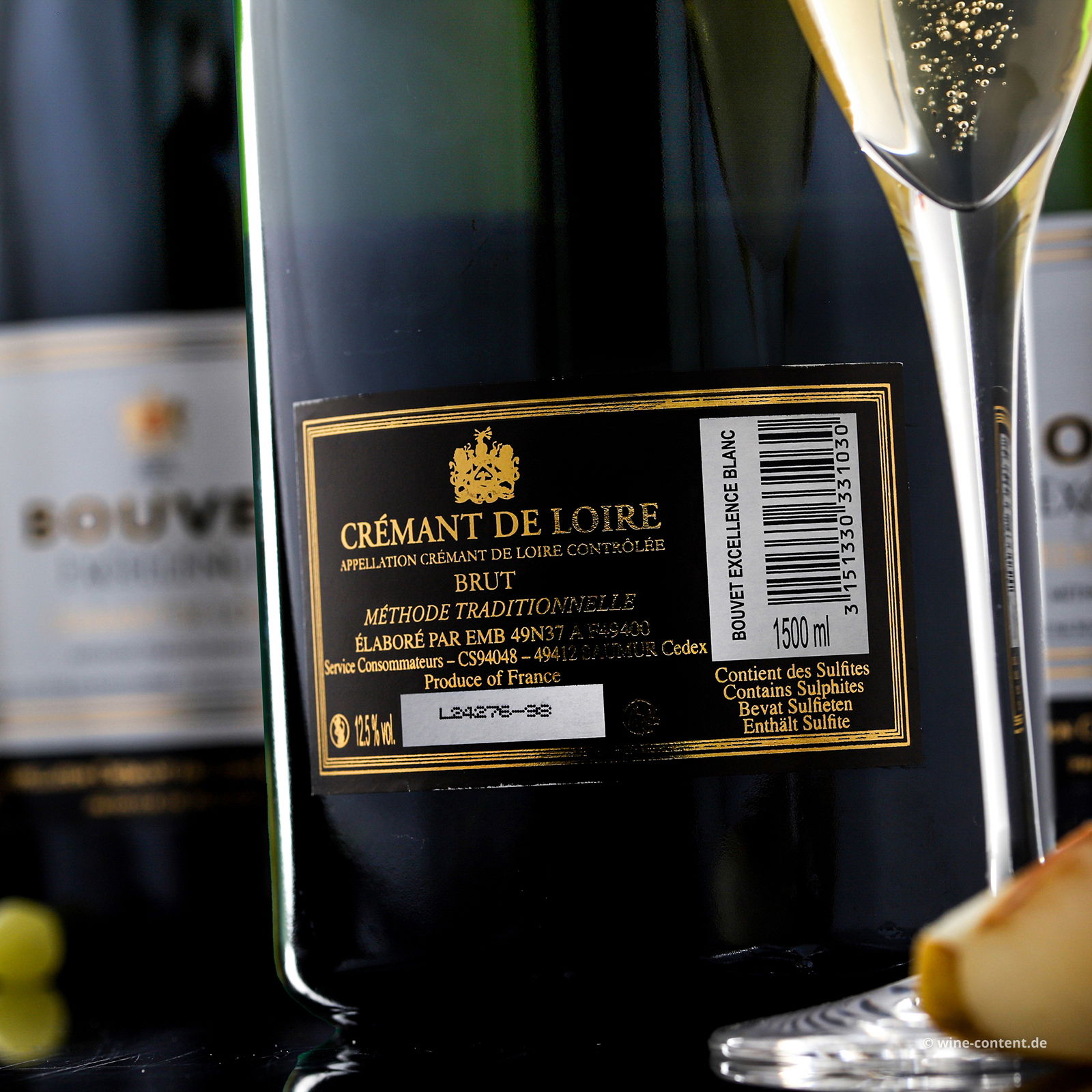 3er-Paket Crémant de Loire Excellence Brut Magnum