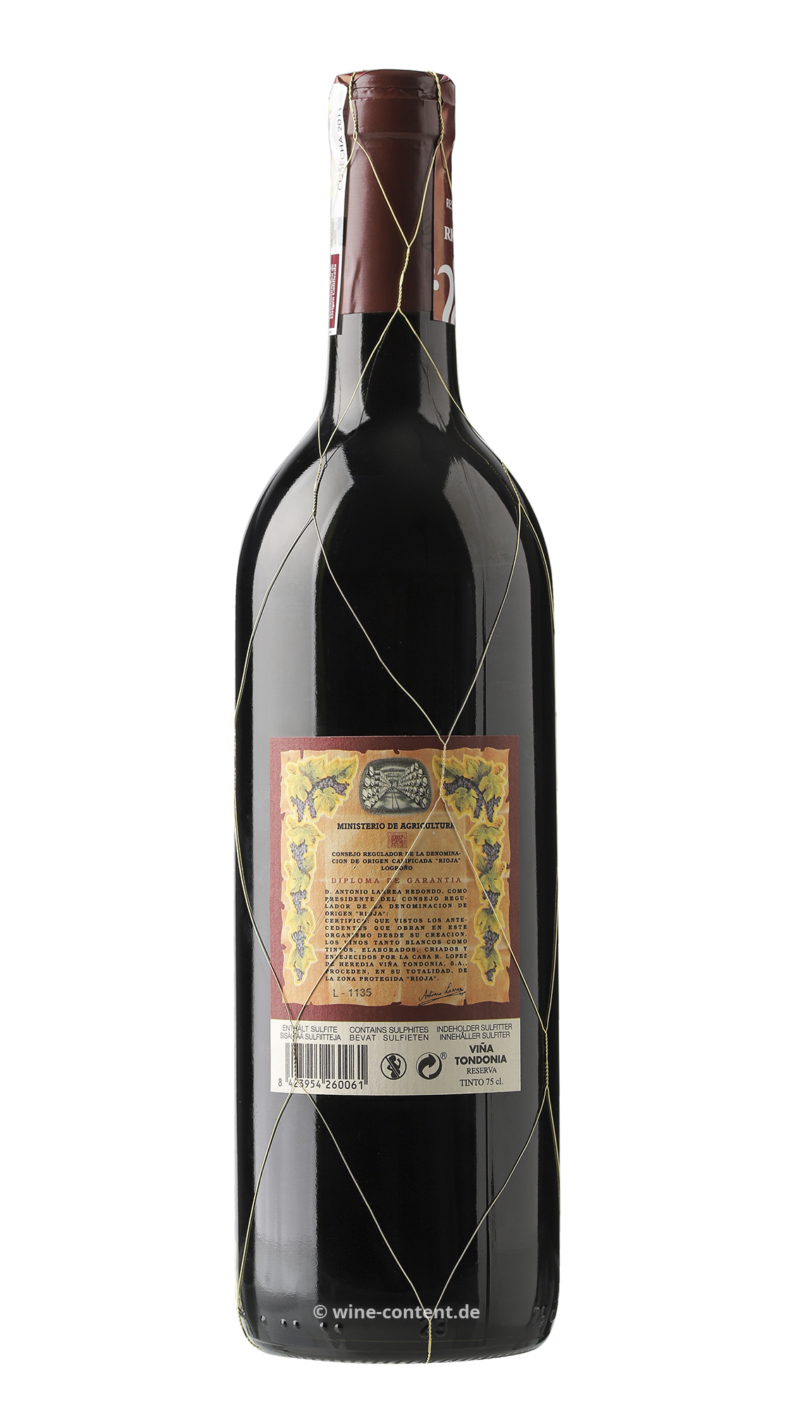Rioja Reserva 2012 Viña Tondonia