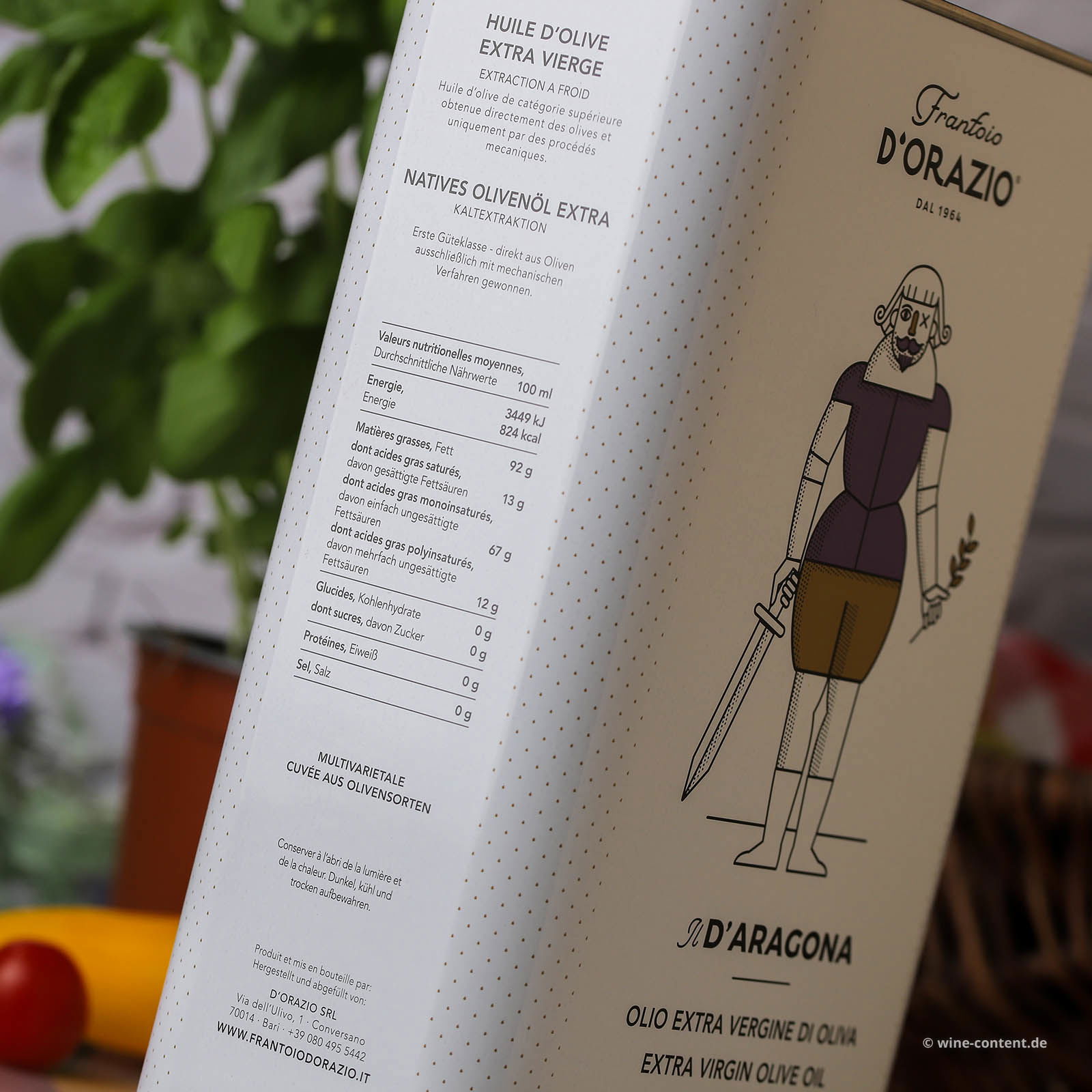 3 L Olivenöl Extra Vergine Il D'Aragona Kanister