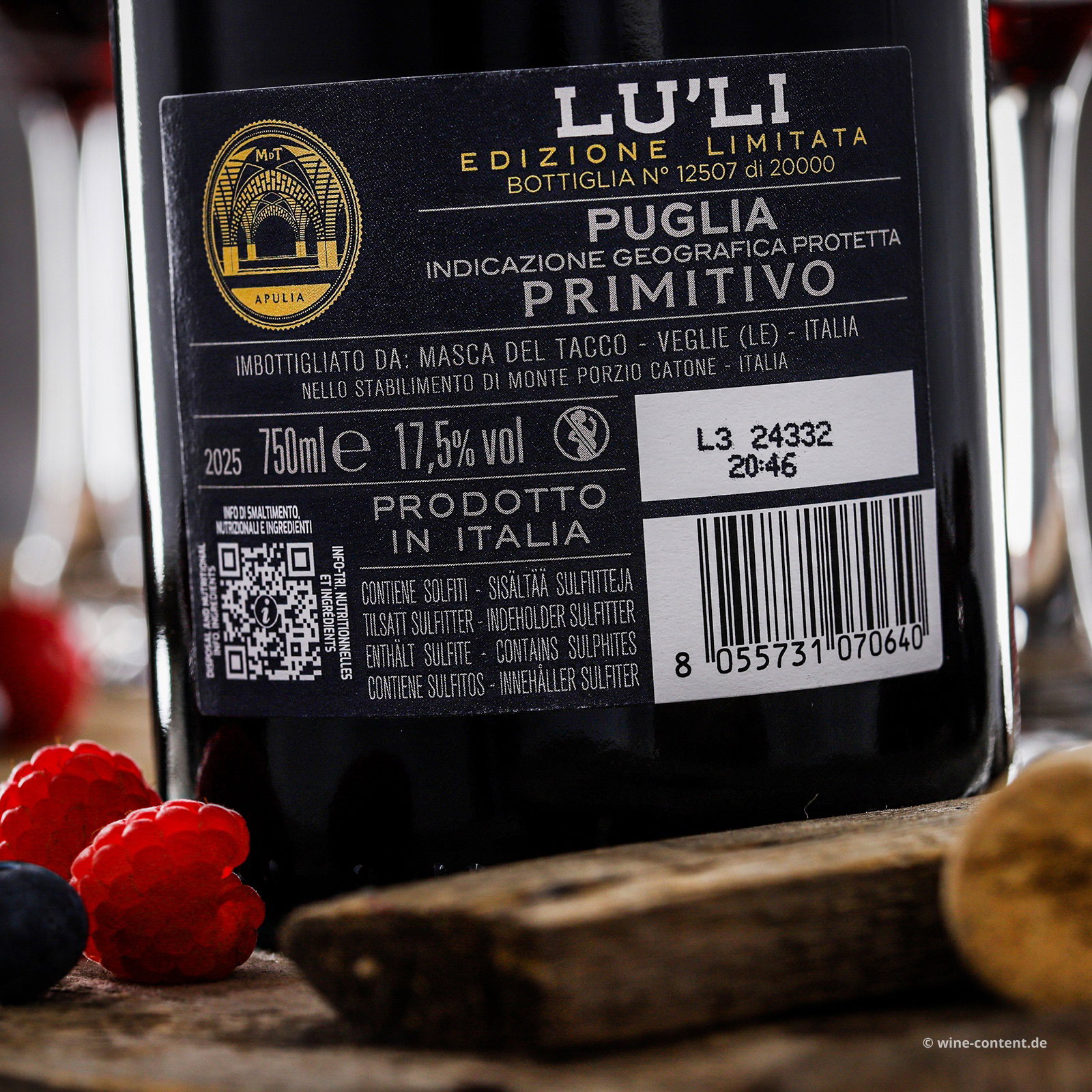 Primitivo 2025 Lu'Li Edizione Limitata