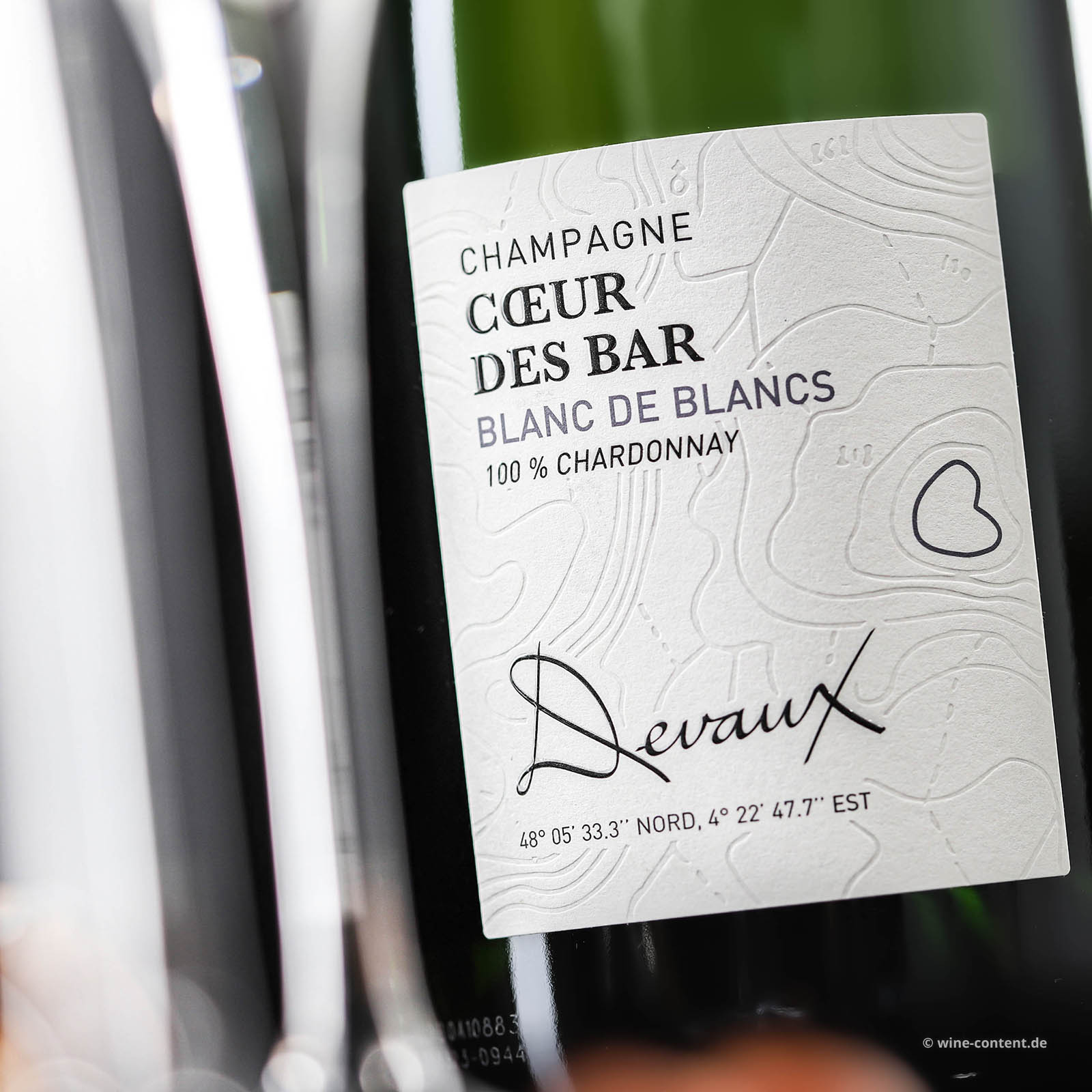 Champagner Blanc de Blancs Coeur des Bar Brut