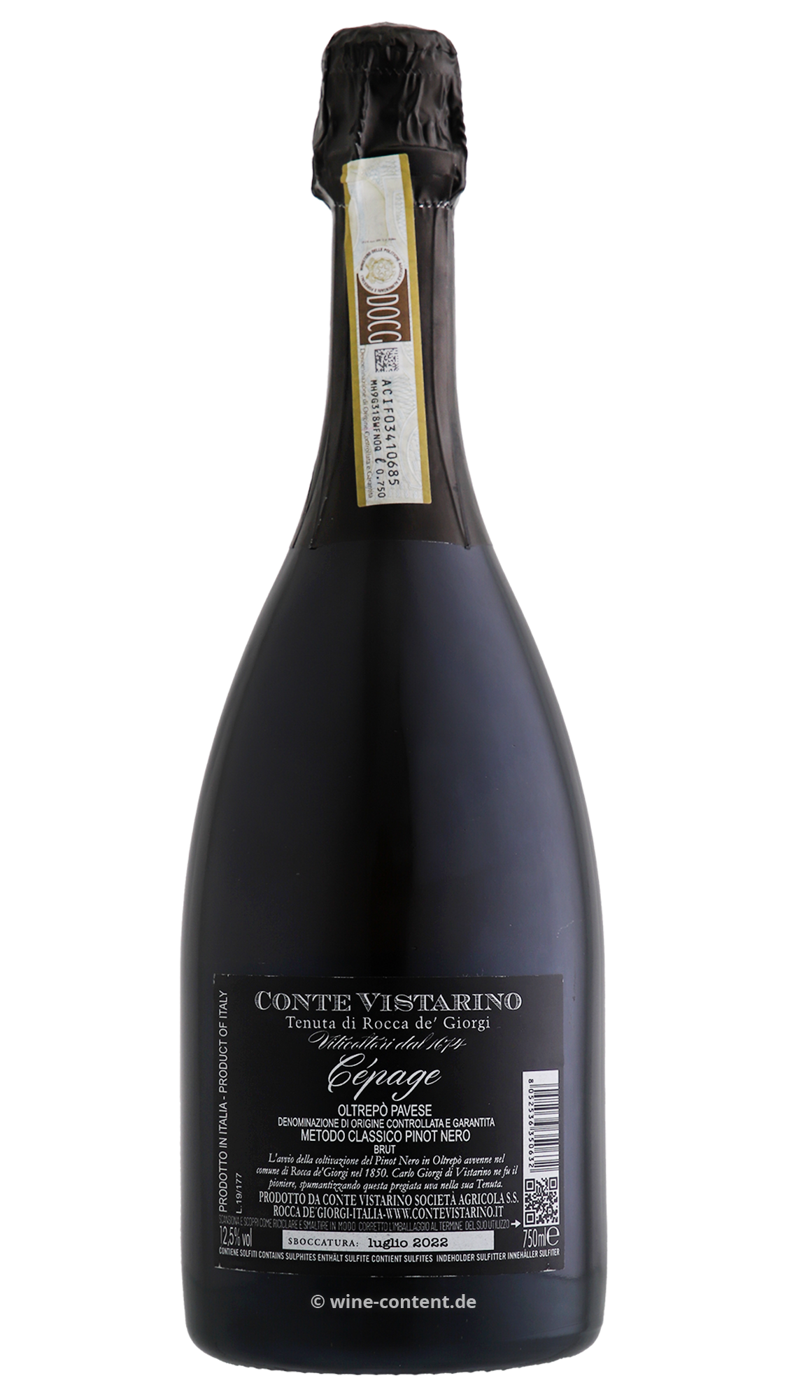 Spumante Pinot Nero Cépage Brut