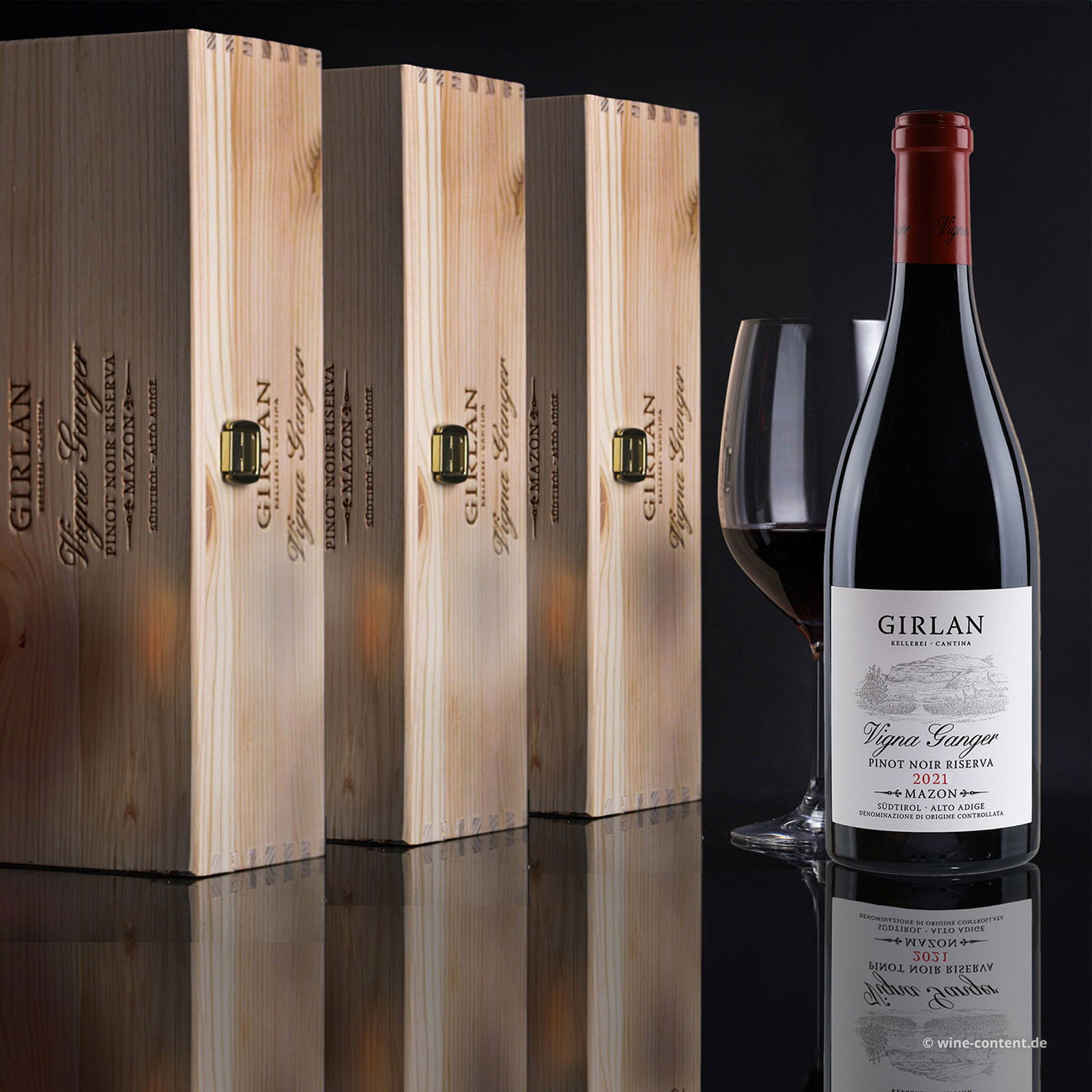 3er-Paket Pinot Noir Riserva 2021 Vigna Ganger