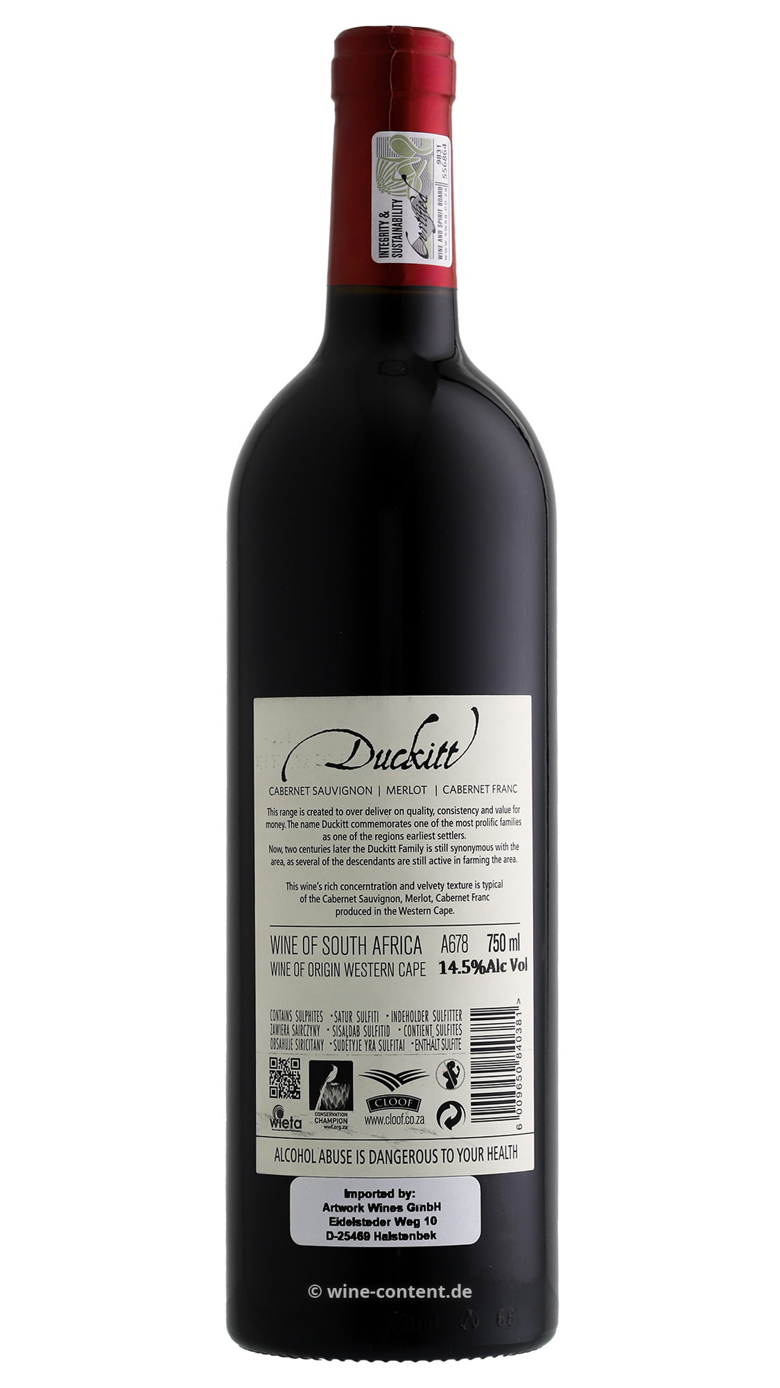 Bordeaux Blend 2021 Duckitt