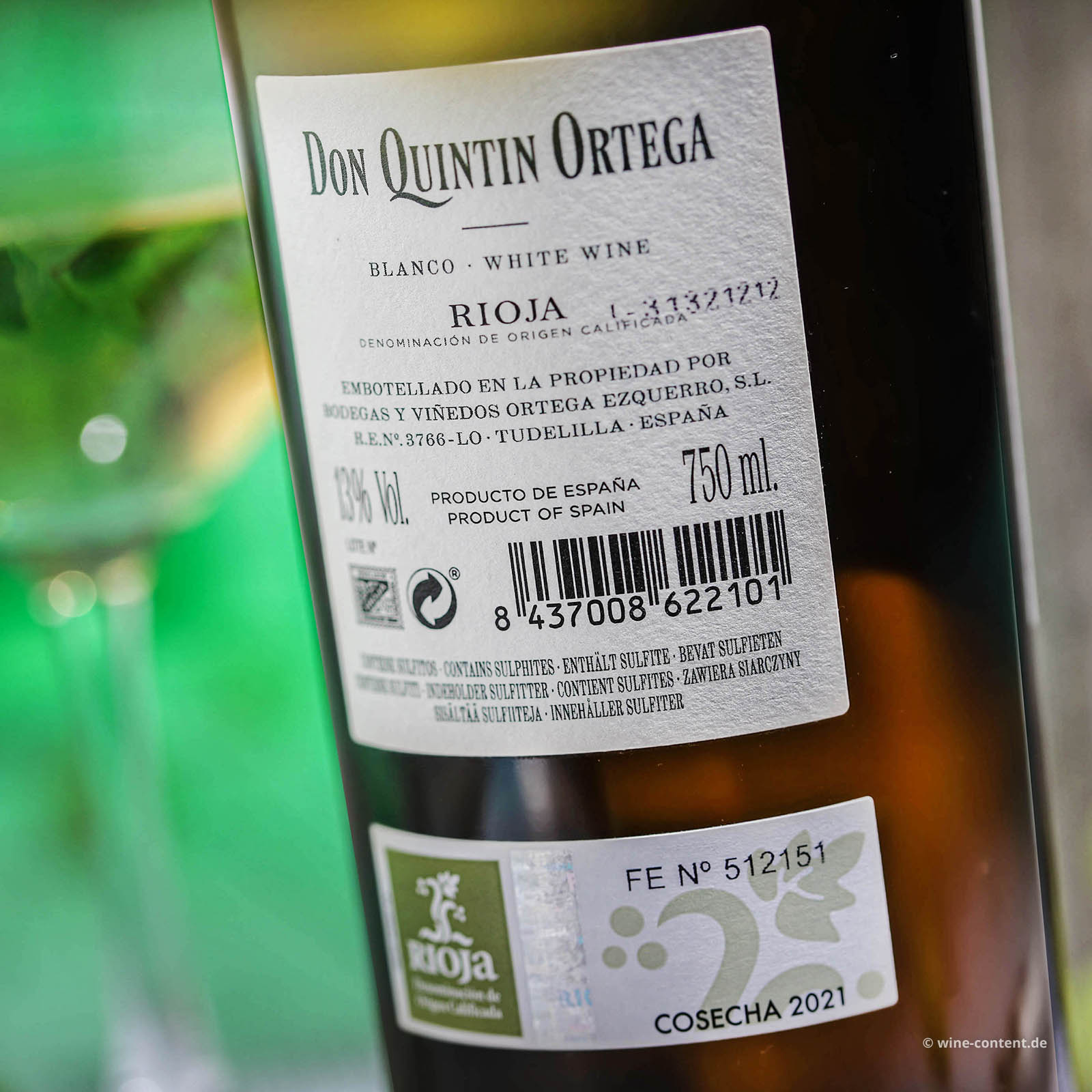 Rioja Blanco 2021 Don Quintin Ortega