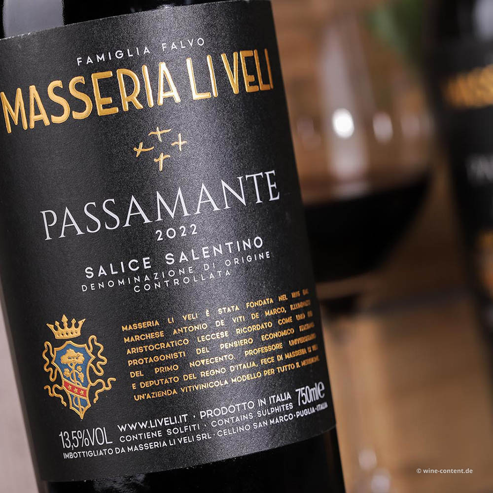 Negroamaro Salice Salentino 2022 Passamante