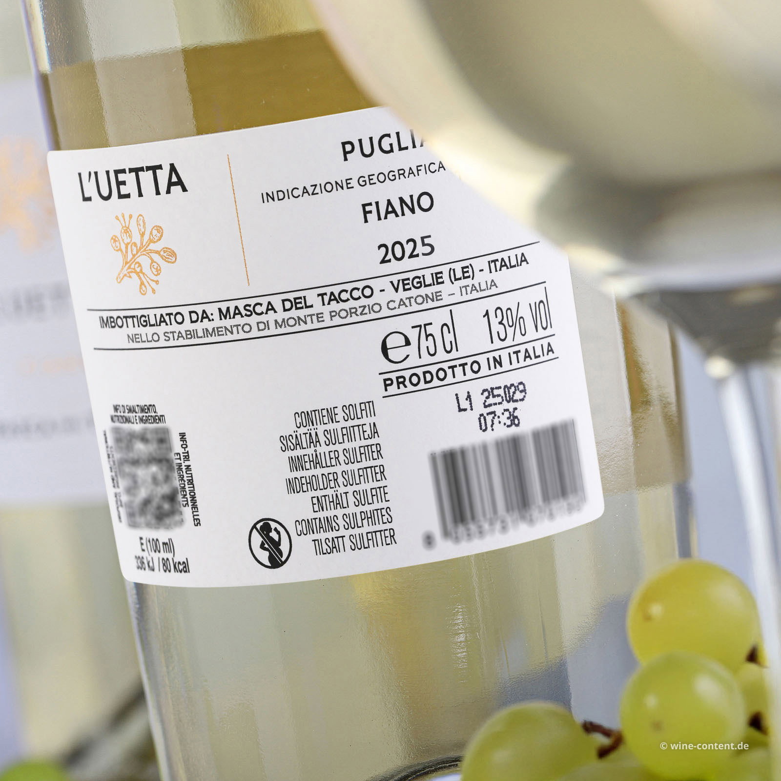 Fiano Puglia 2025 L'Uetta