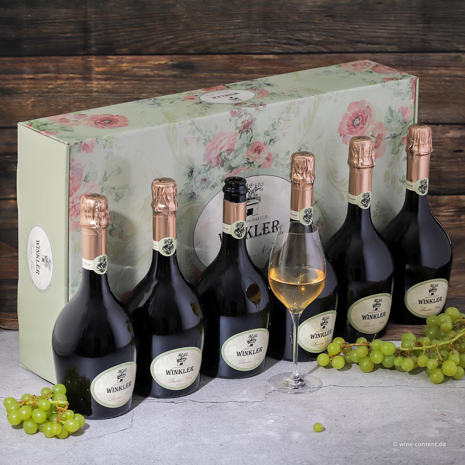 6x Spumante Lamm N°12 Extra Brut in Geschenkverpackung