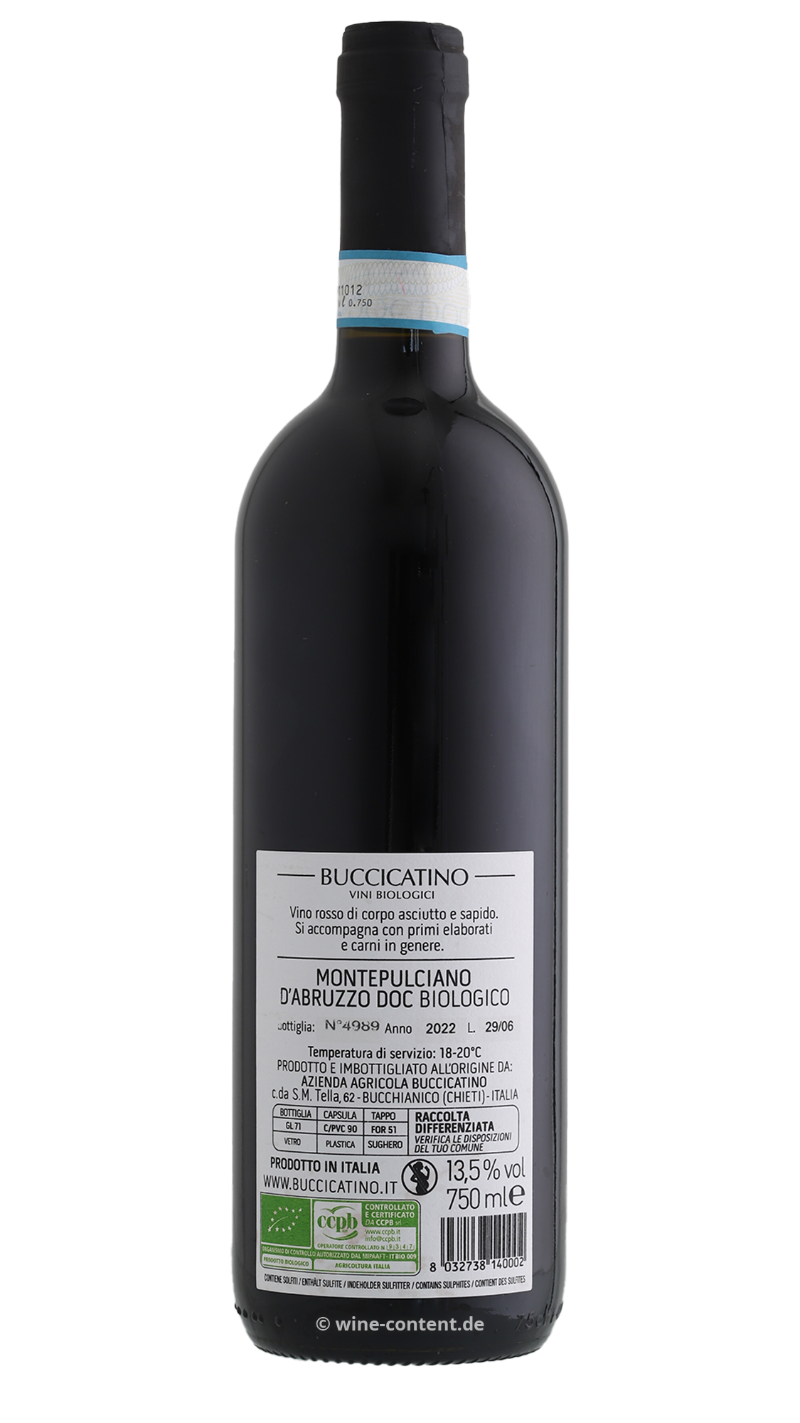 Montepulciano d´Abruzzo 2022 Bio