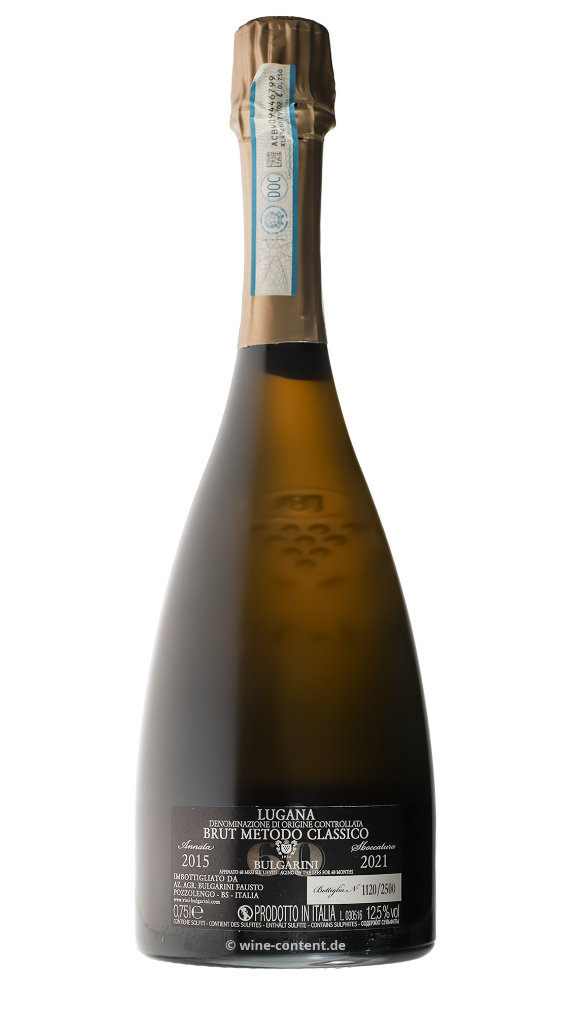 3er-Paket Lugana Spumante 2015 60 mesi Brut